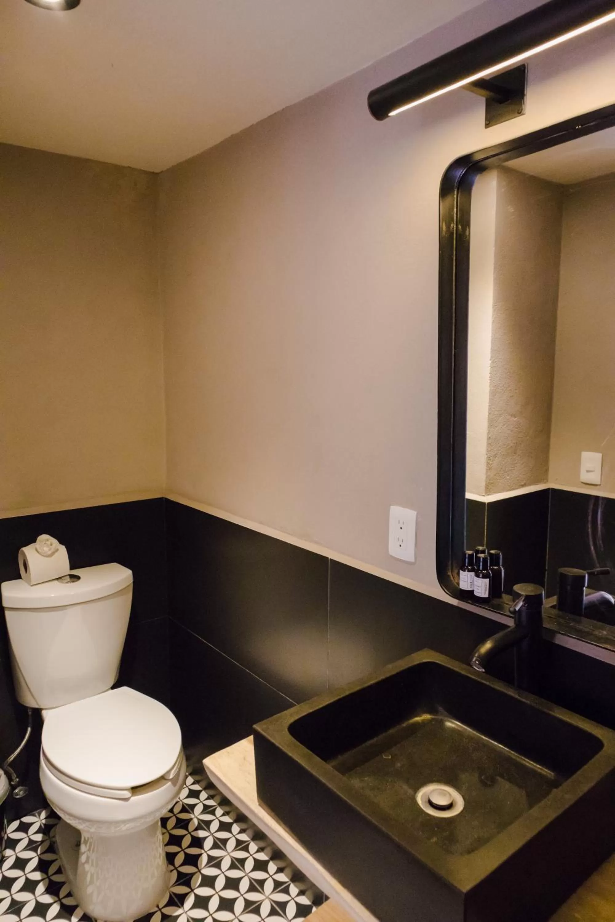 Toilet in Mikaella Hotel