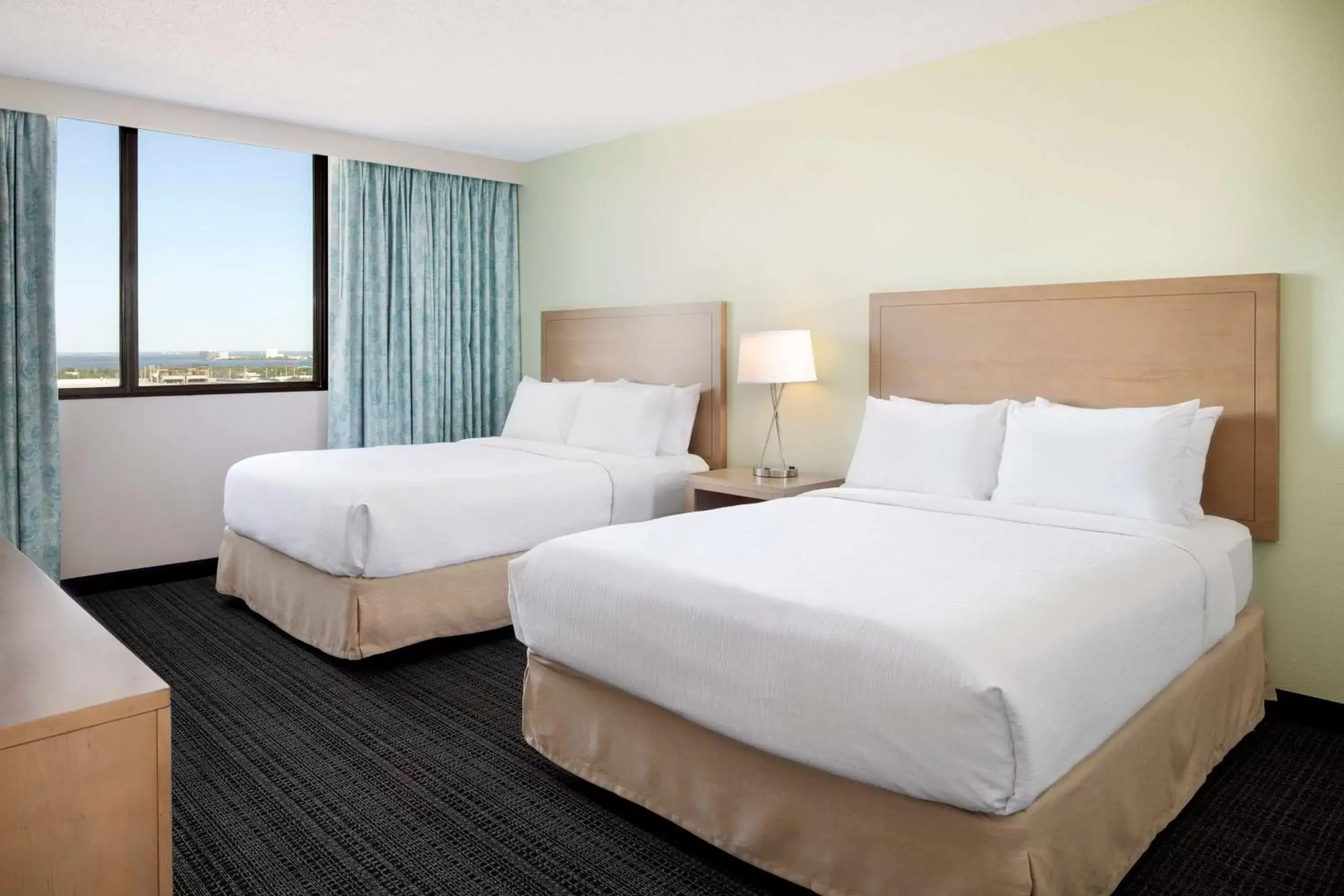 Two Queen Room with Bay/Sunset View in Embassy Suites by Hilton Tampa Airport Westshore Two Queen Room with Bay/Sunset View in Embassy Suites by Hilton Tampa Airport Westshore