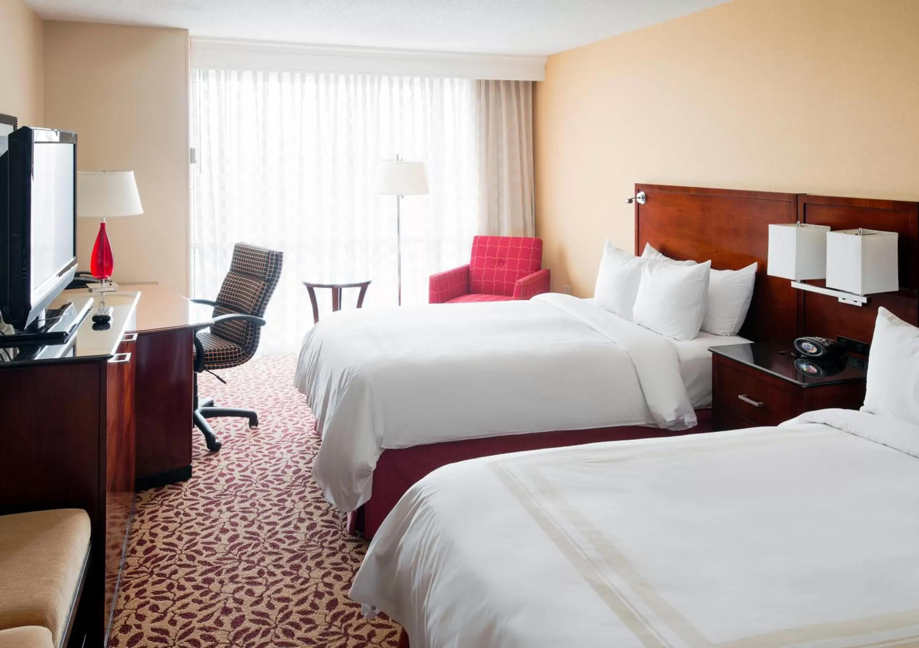 Double Room with Two Double Beds - Non-Smoking in Wyndham Cleveland Airport Double Room with Two Double Beds - Non-Smoking in Wyndham Cleveland Airport