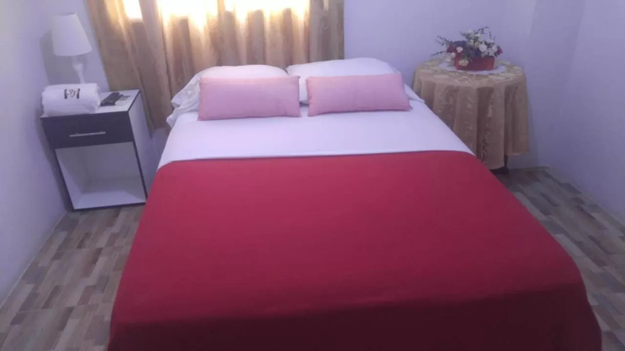 Bed in Hotel San Fernando