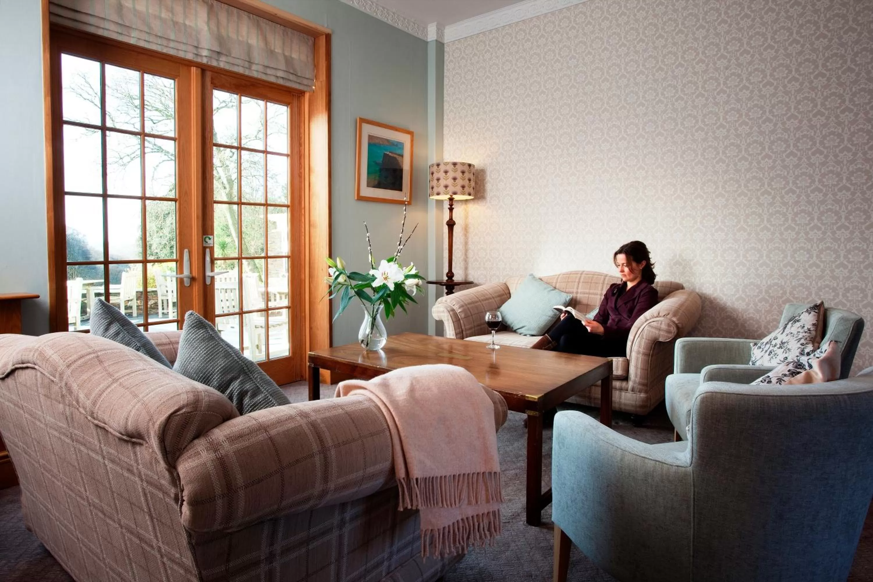 Communal lounge/ TV room in Budock Vean Hotel and Spa