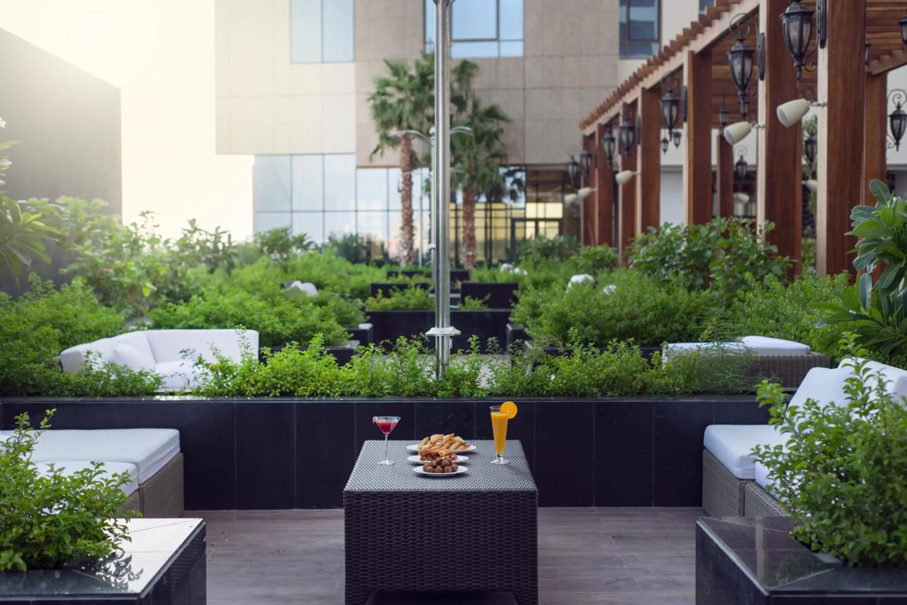 Patio in Movenpick Hotel and Residences Riyadh