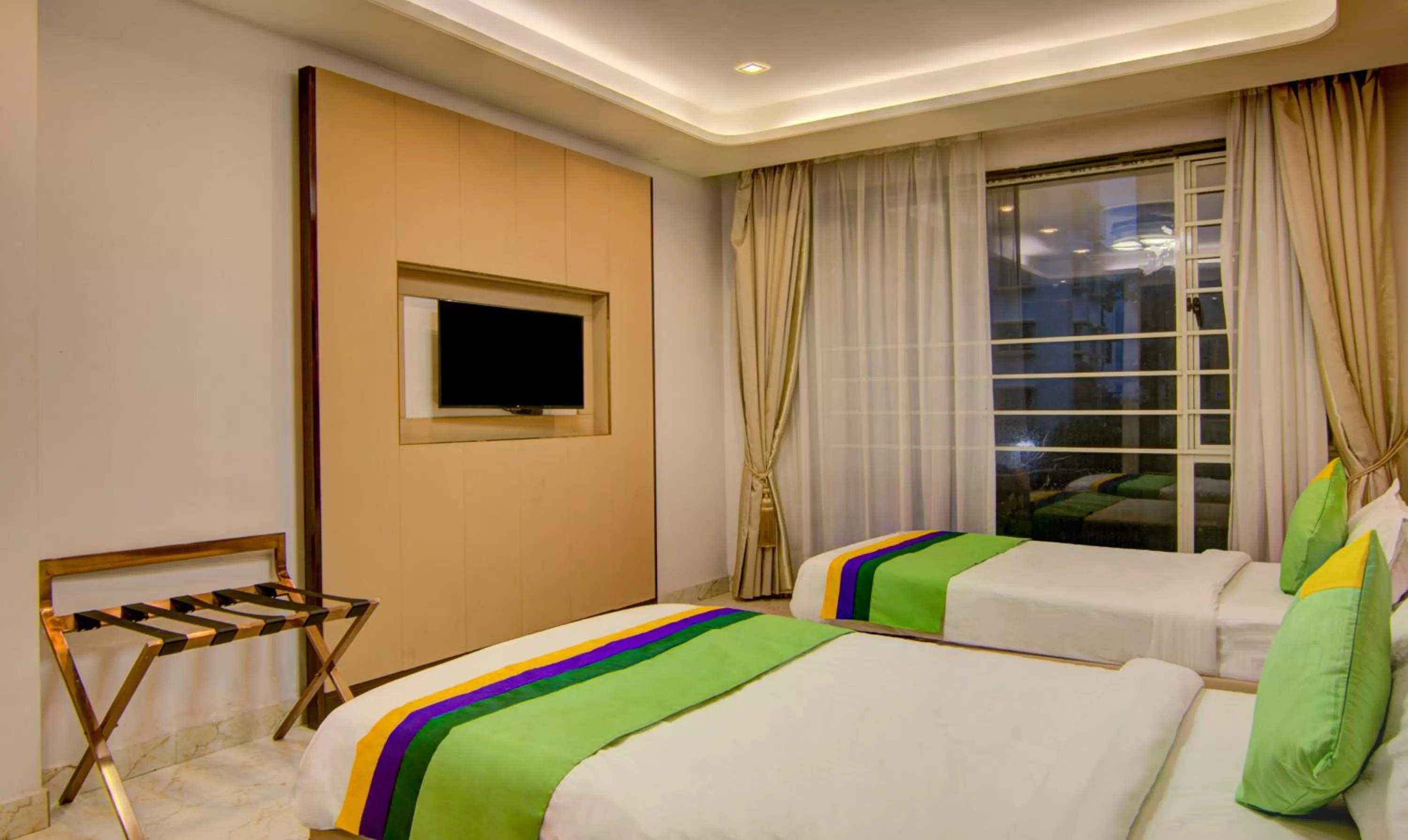 Bed in Treebo Trend Krish Residency