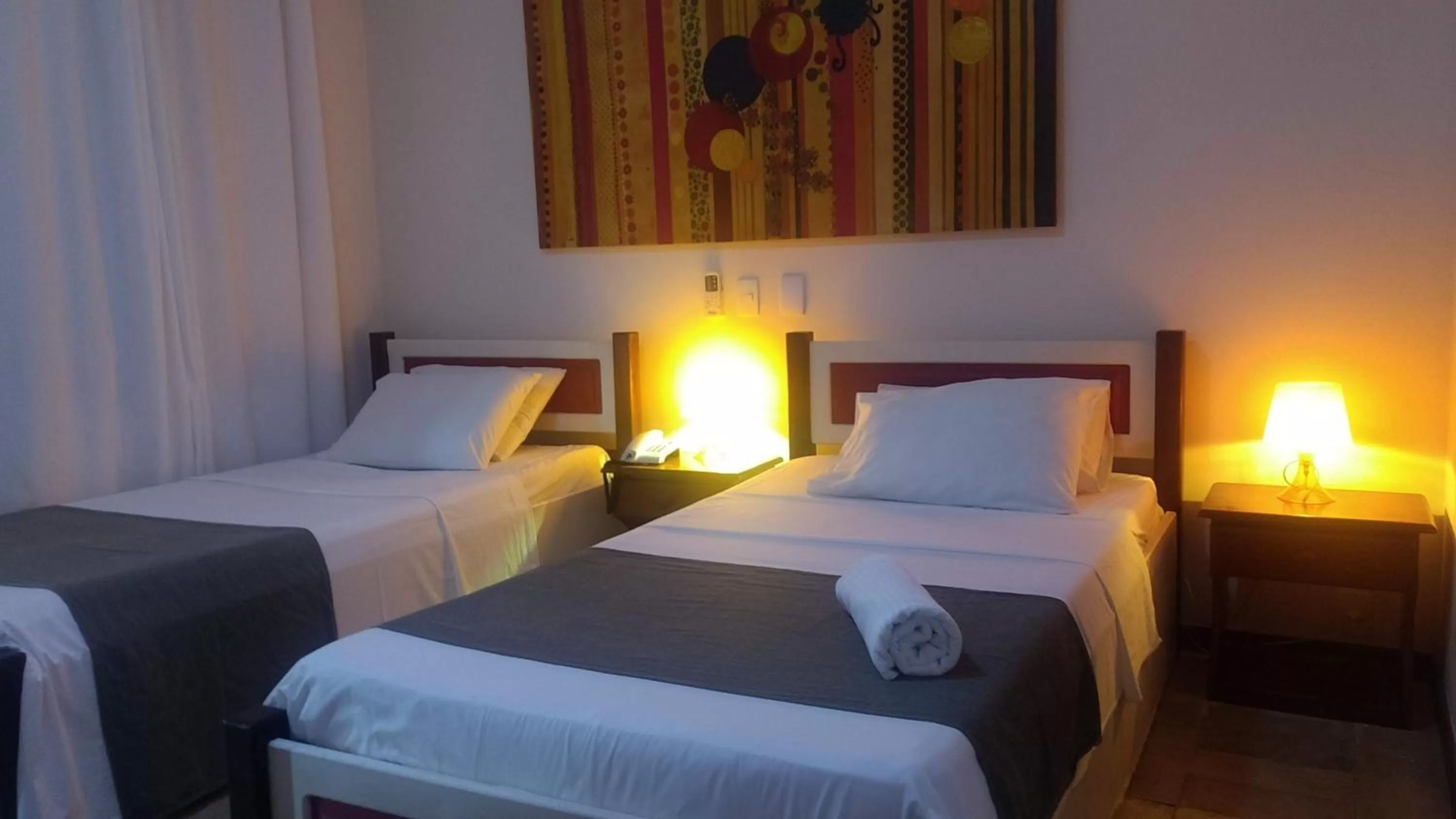 Bed in Hotel Pousada Salvador Paradise