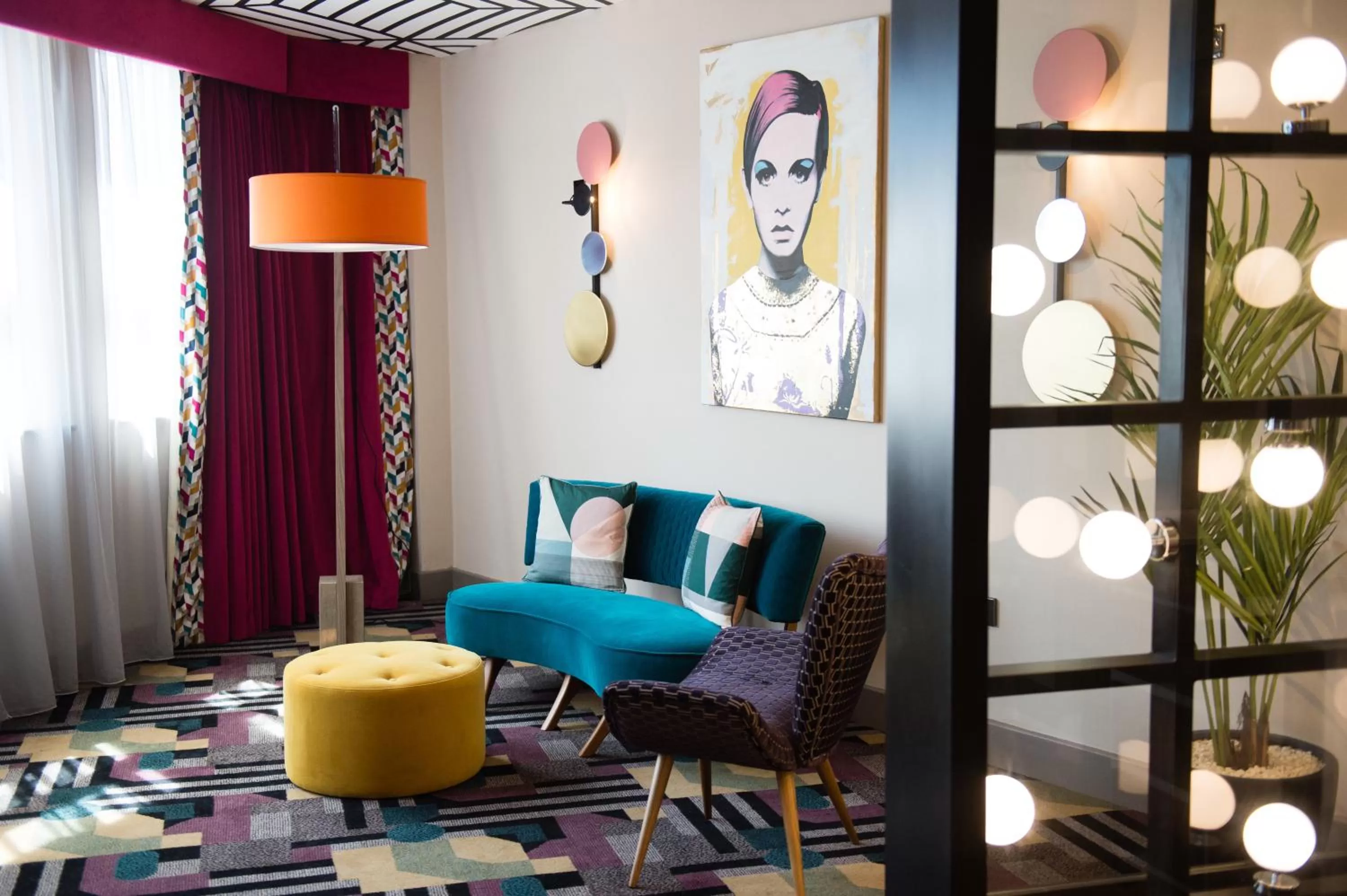 Seating area in Malmaison Manchester