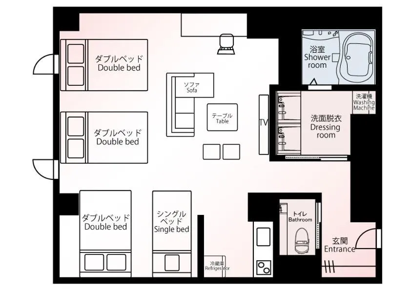 Photo of the whole room in Chiyokura HOTEL SHUKU Nagoya