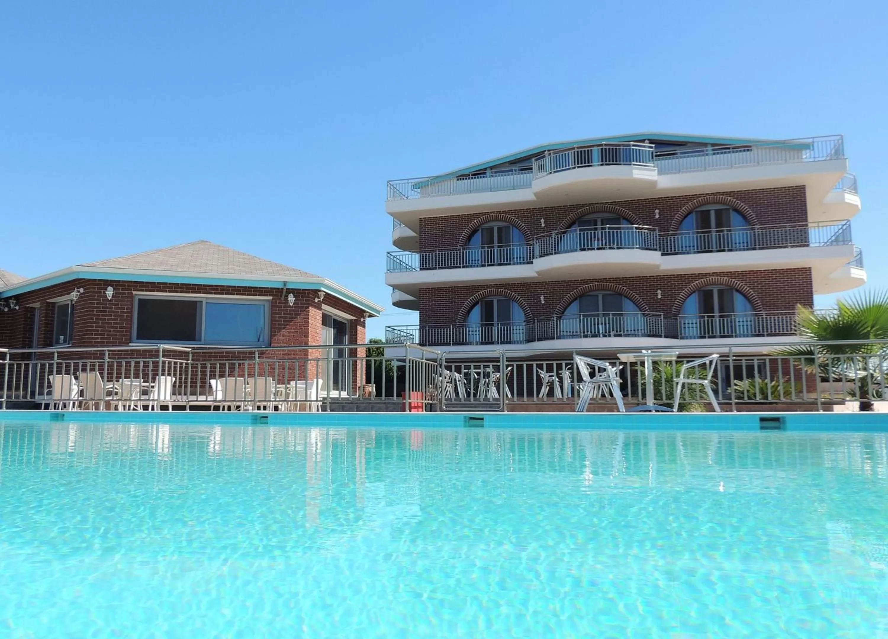 Pool view in Ionion Star Hotel