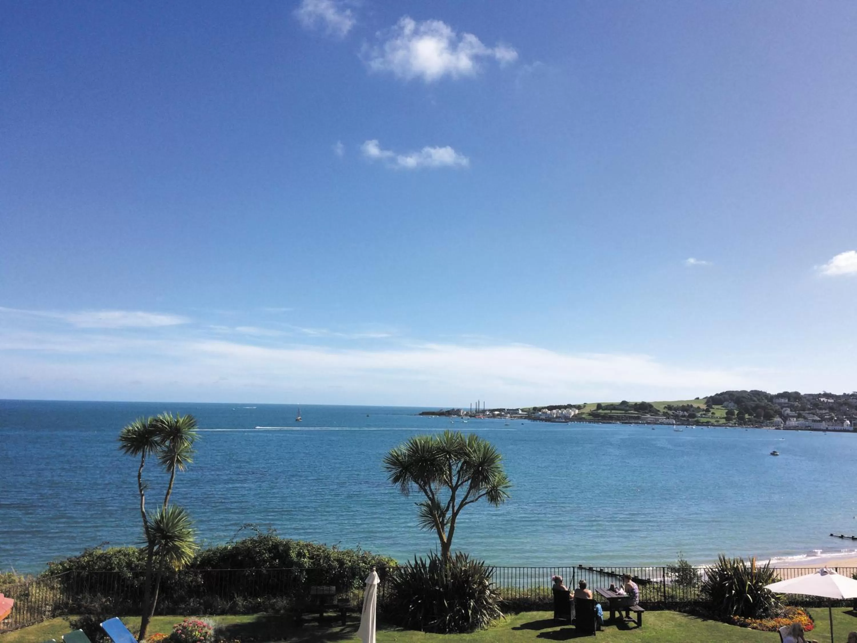 Garden view in Grand Hotel Swanage