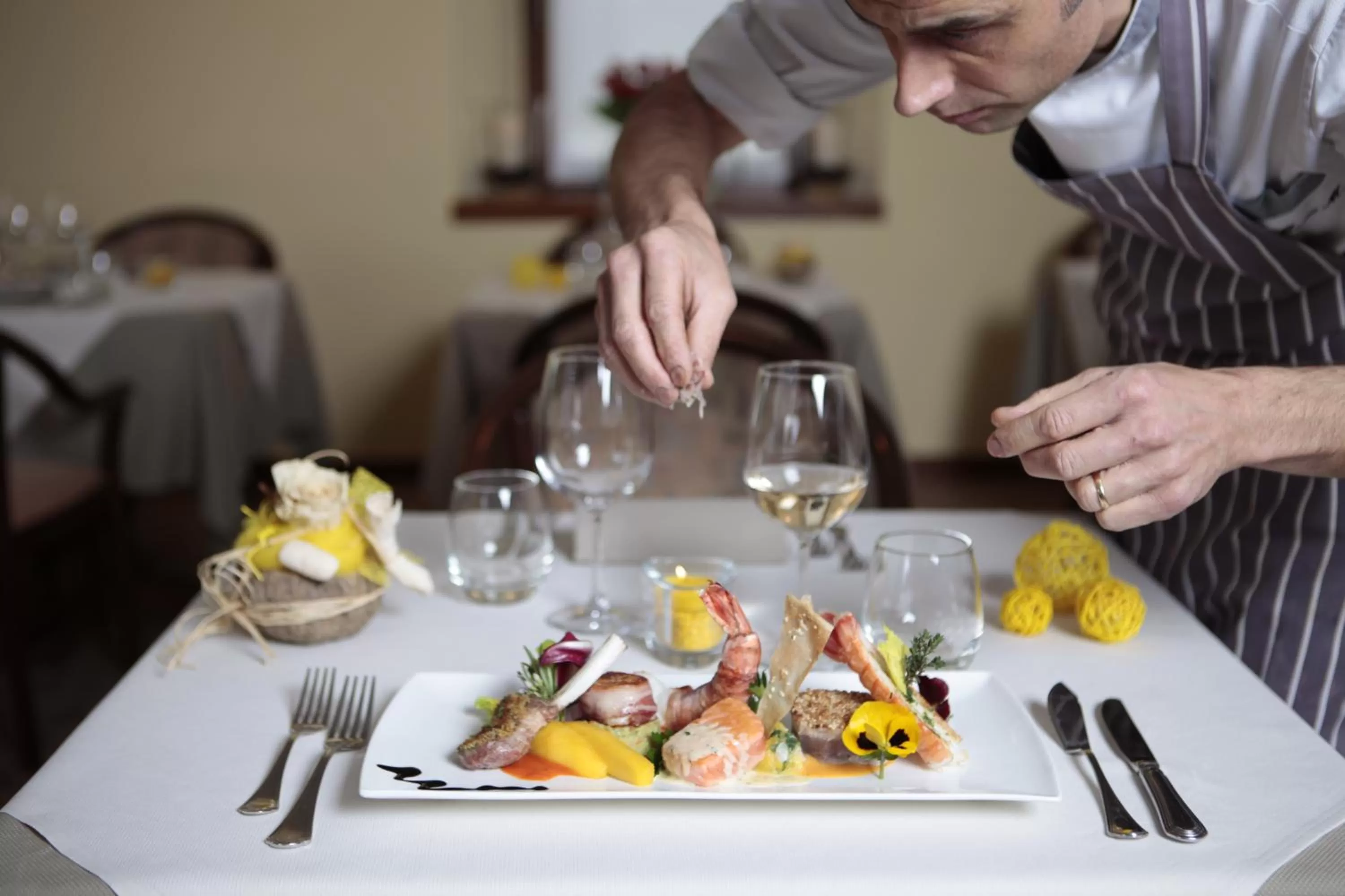 Food close-up in Ristorante Charme Hotel Tre Terre