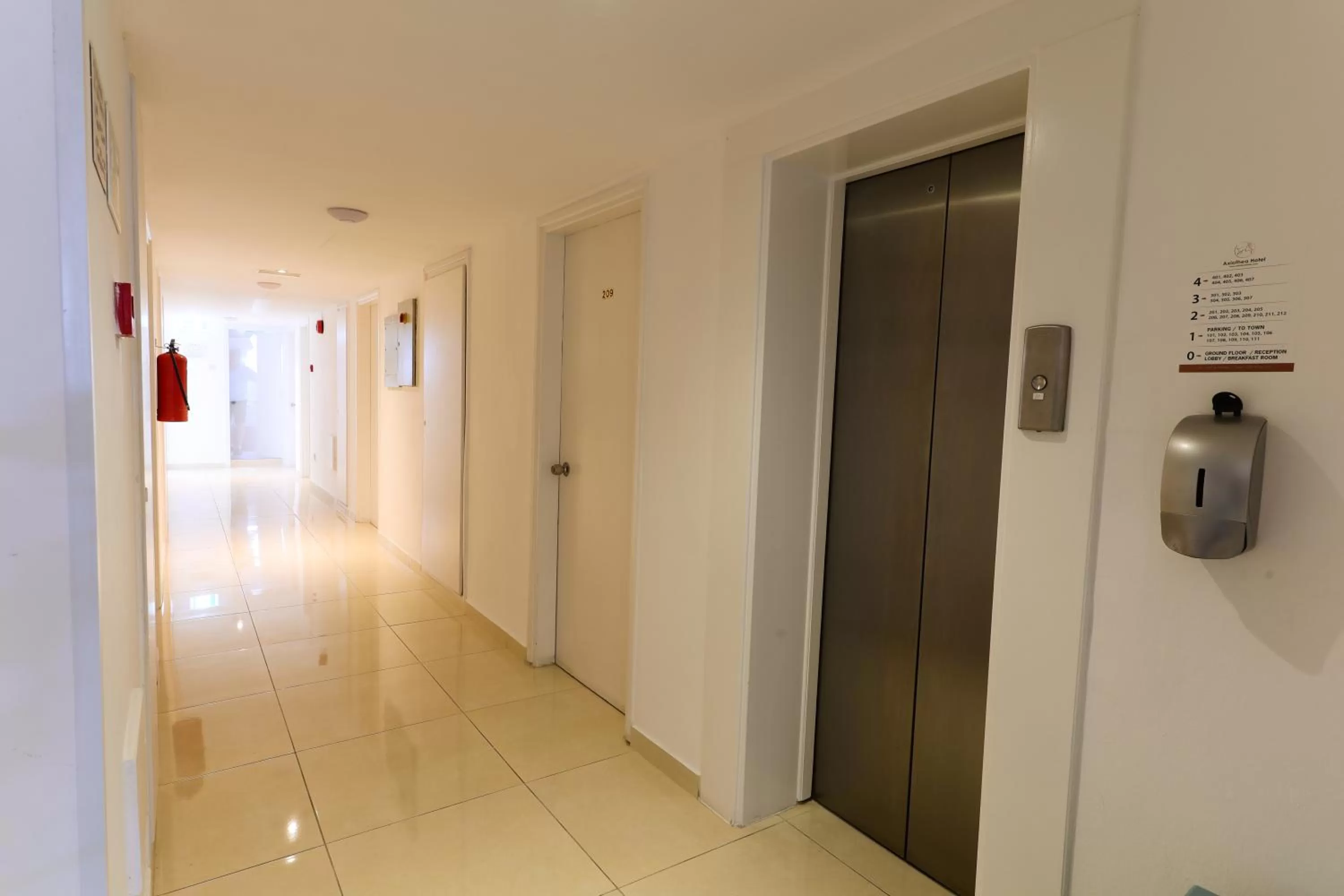 Floor plan in Axiothea Hotel