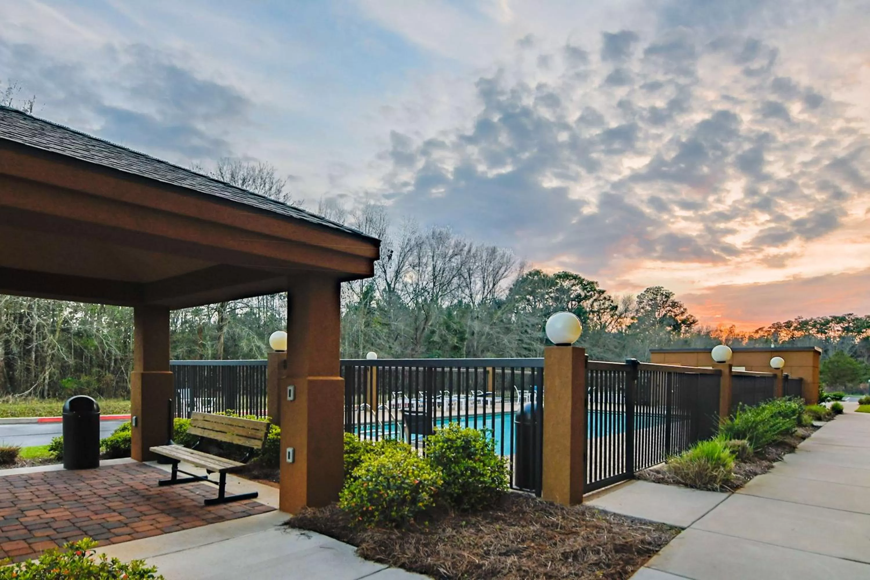 Pool view in Hampton Inn Foley