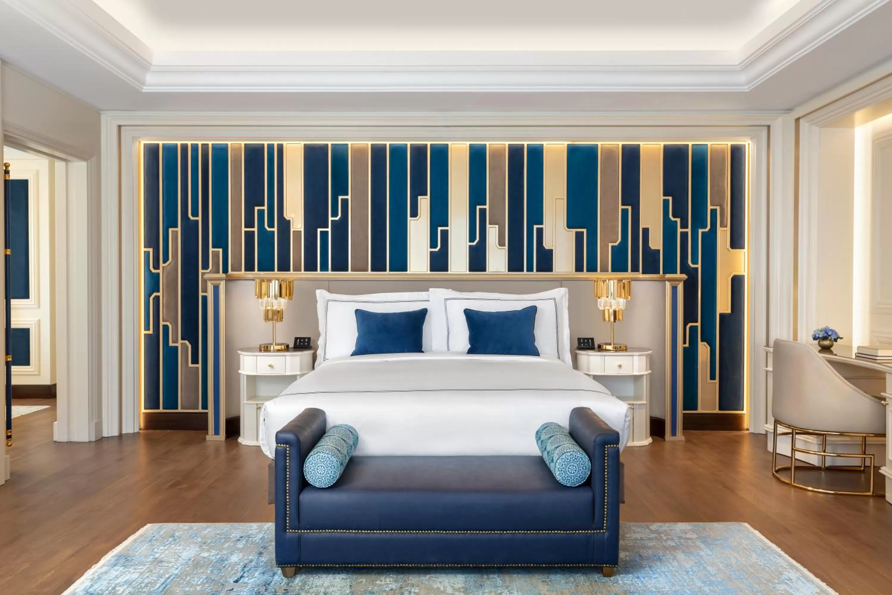 Bed in The Ritz-Carlton, Istanbul at the Bosphorus