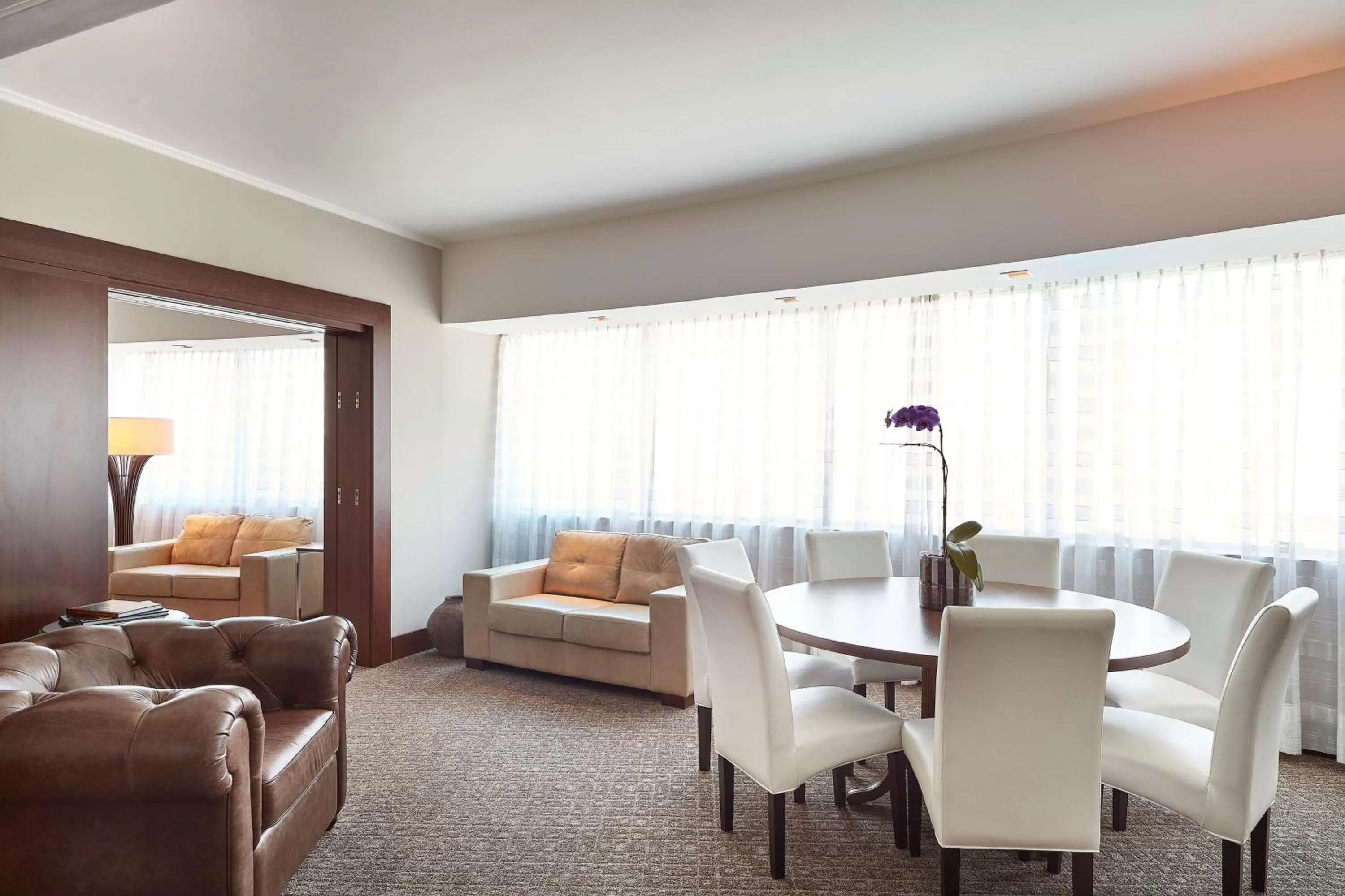 Living room in Hilton Porto Alegre, Brazil