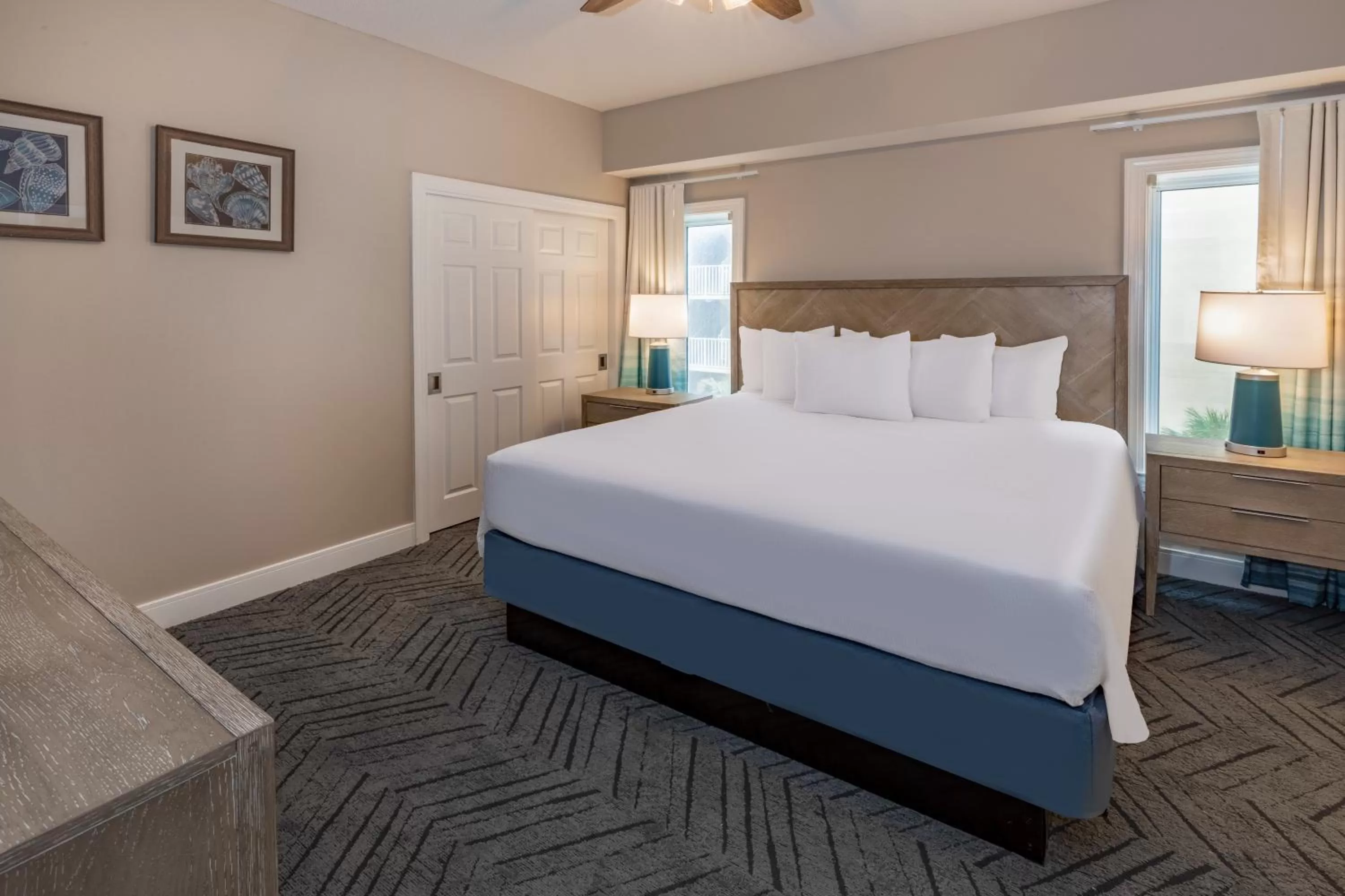 Bed in Escapes! To The Shores Orange Beach, A Ramada by Wyndham