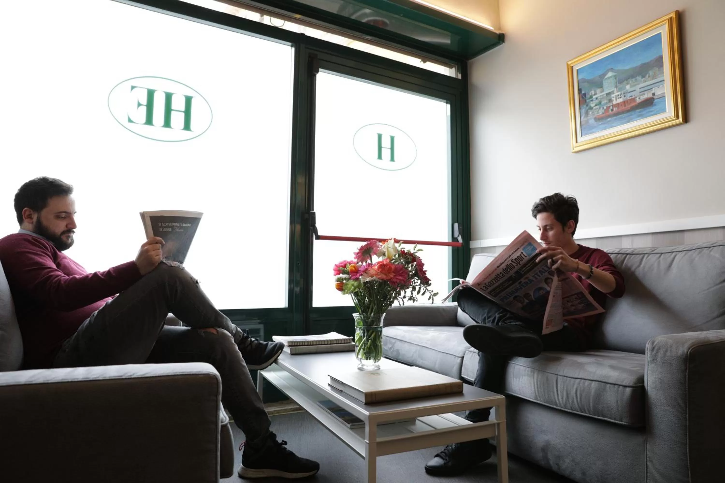 Lobby or reception in Hotel Helvetia