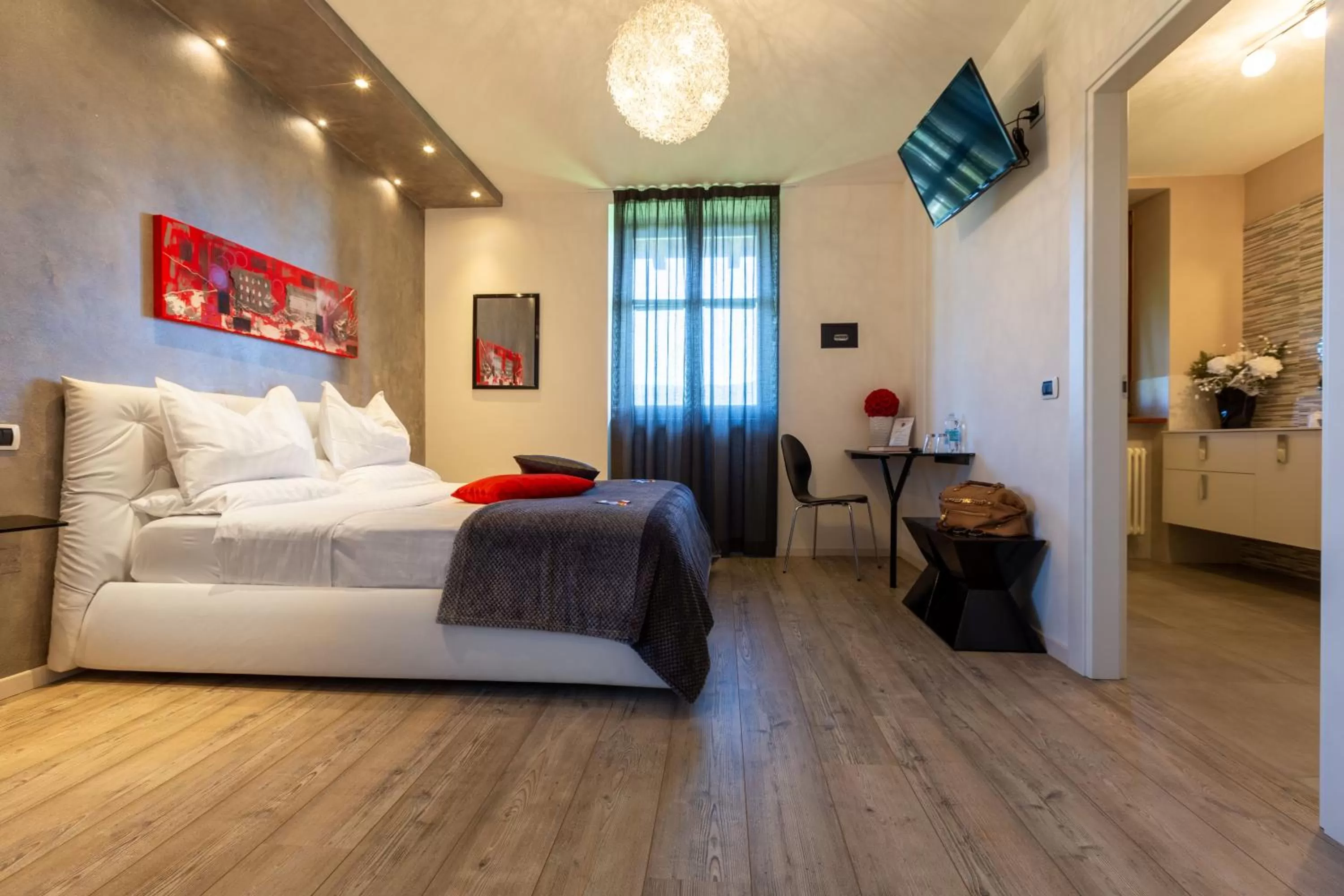 Bed in Relais Villa Quercia