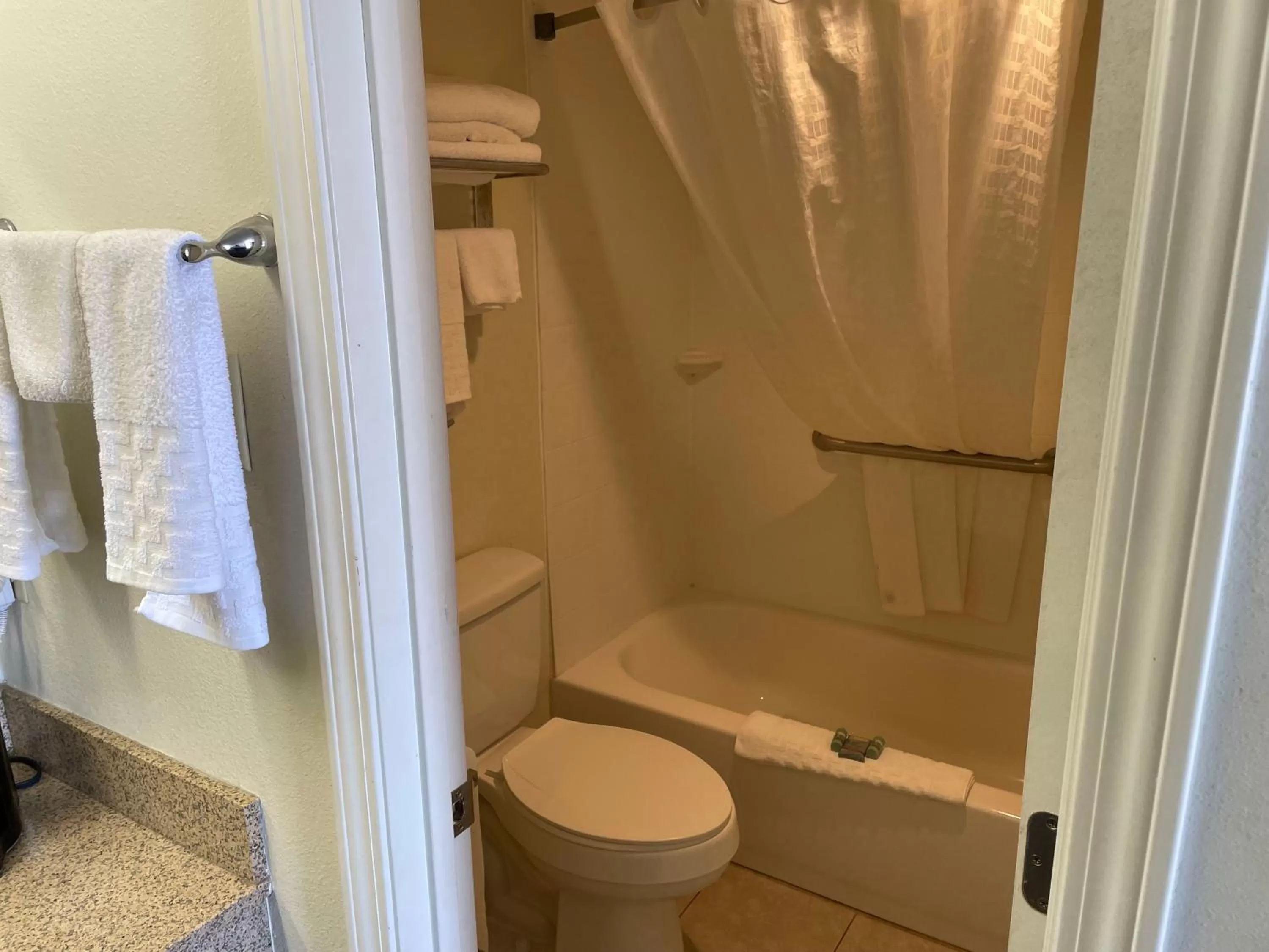 Shower in Quality Inn Clinton North