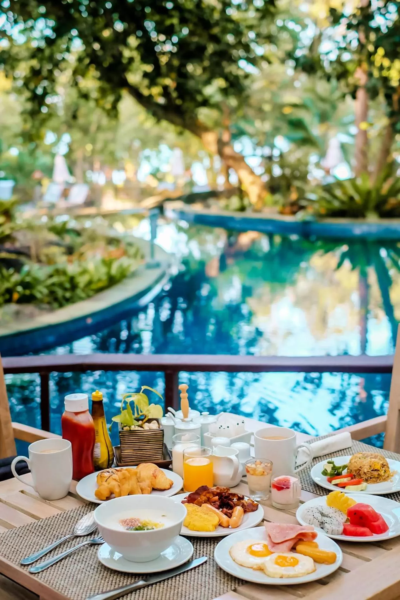 Buffet breakfast in Khaolak Merlin Resort