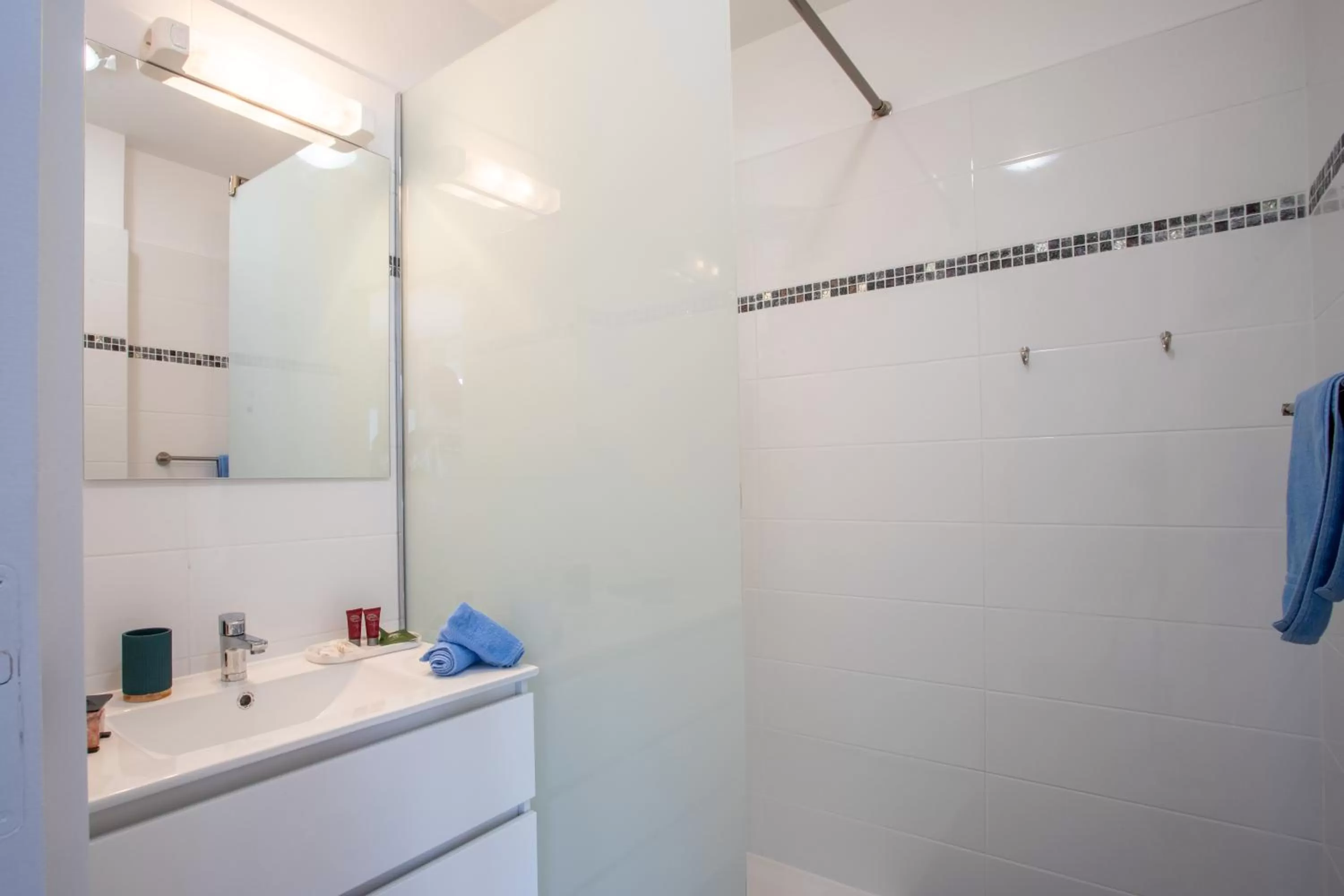 Shower in Hôtel Guadeloupe Palm Suites