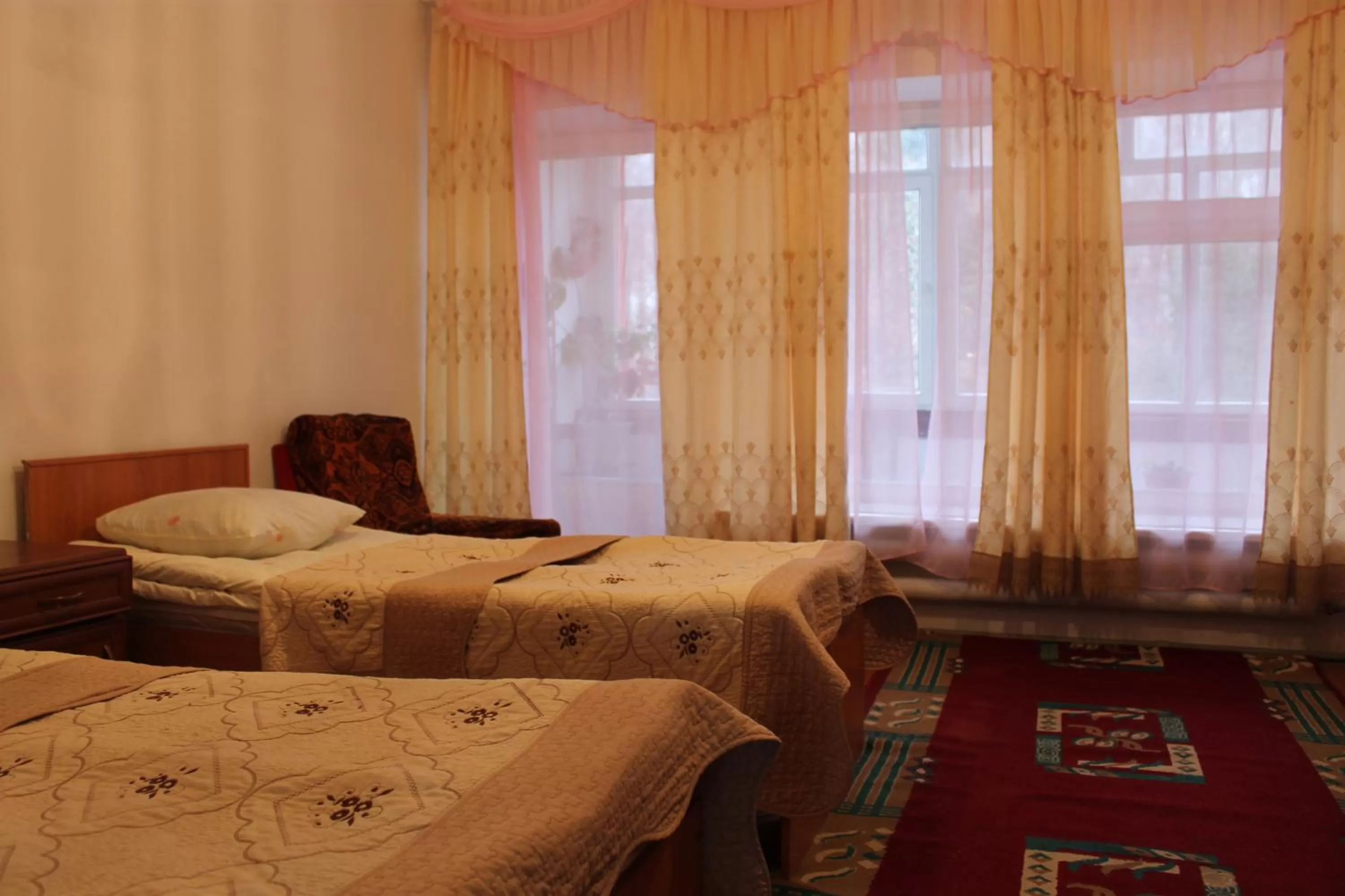 Bed in Otel Issyk-Kul Karakol