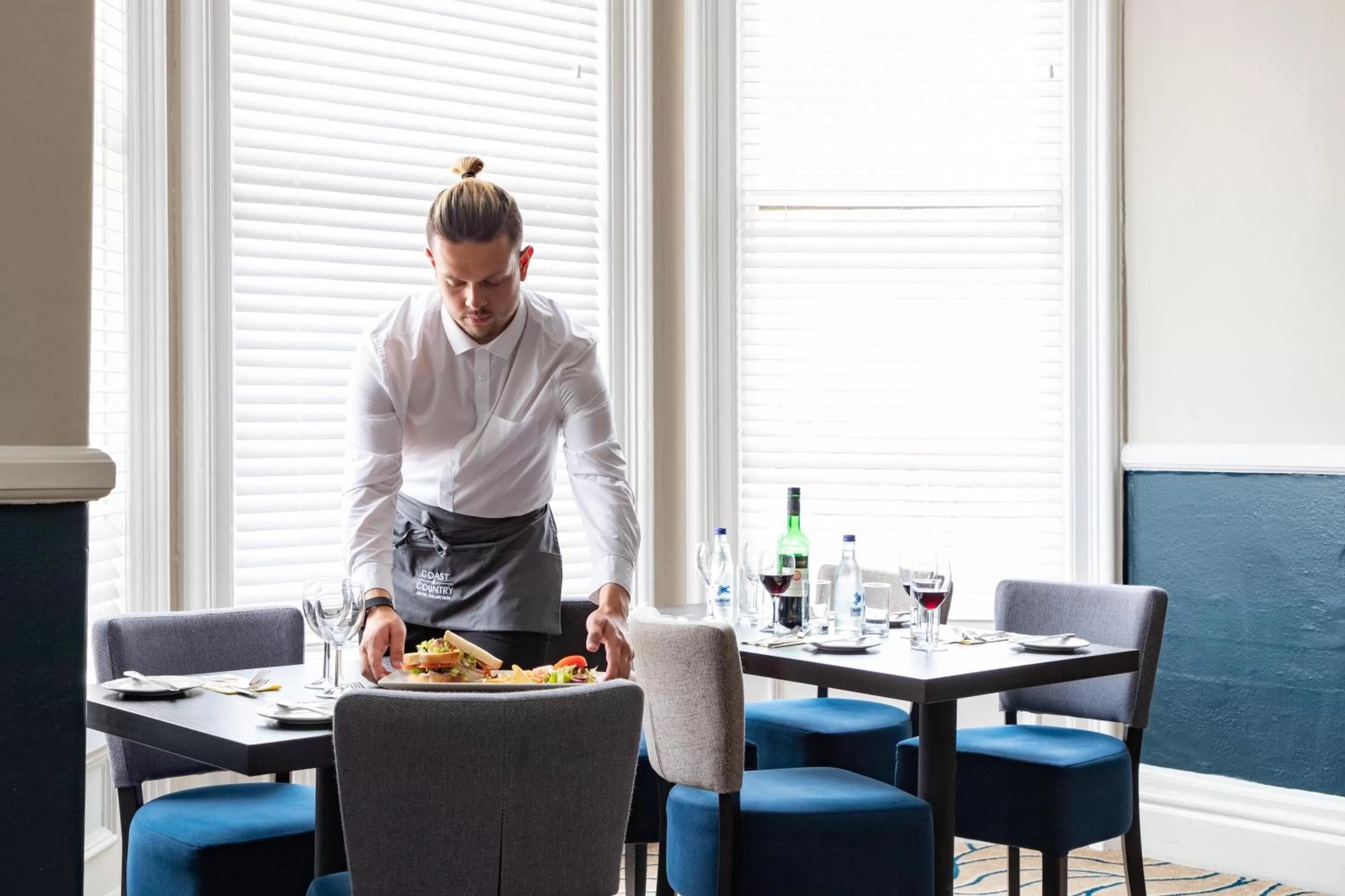 Dining area in The Marine Hotel