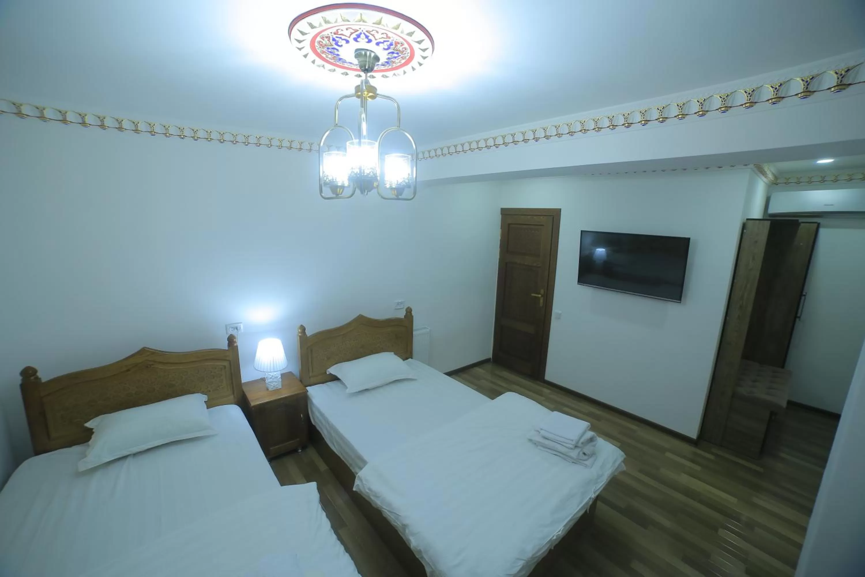 Bed in Bukhara Baraka Boutique Hotel