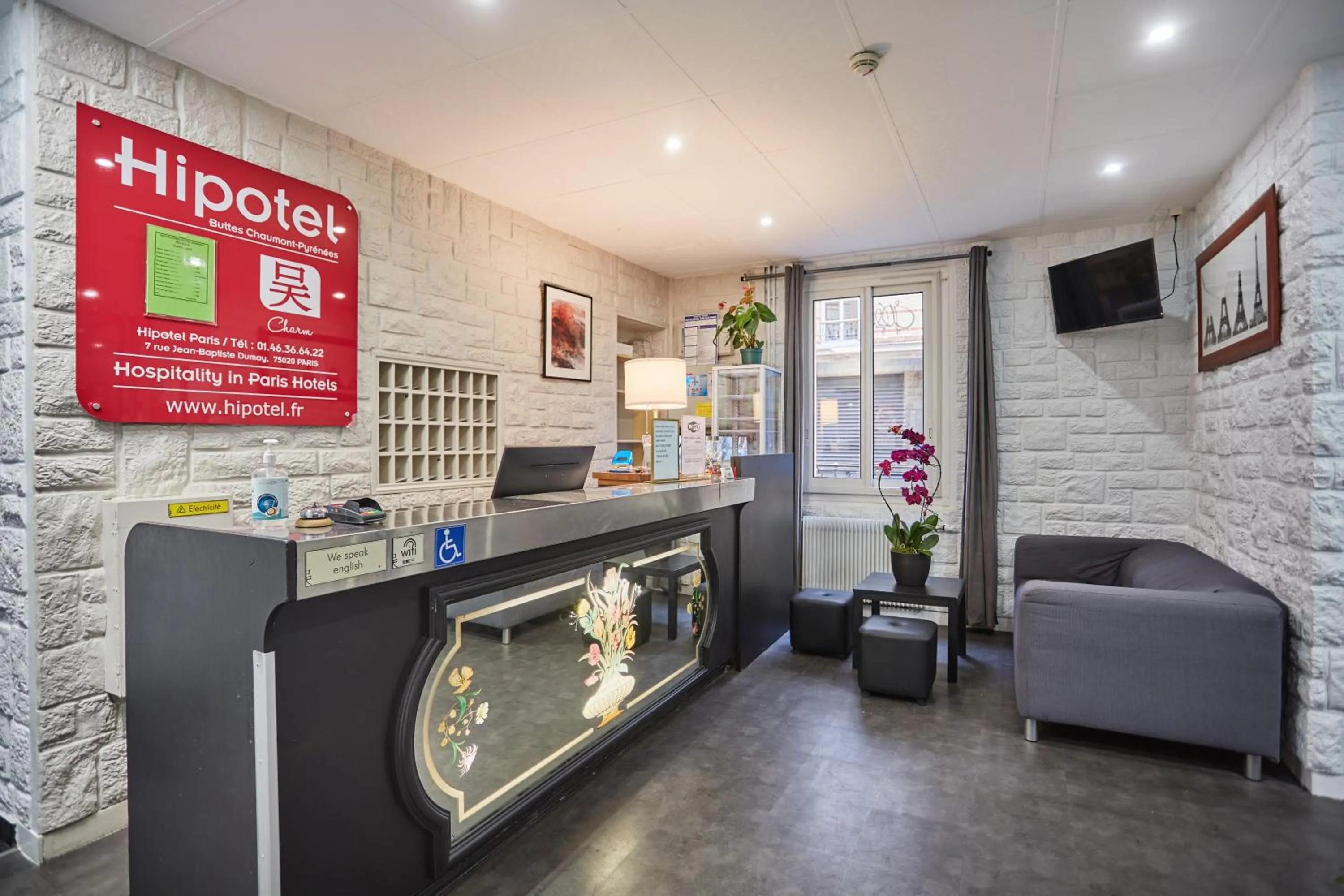 Lobby or reception, Lobby/Reception in Hipotel Paris Buttes Chaumont
