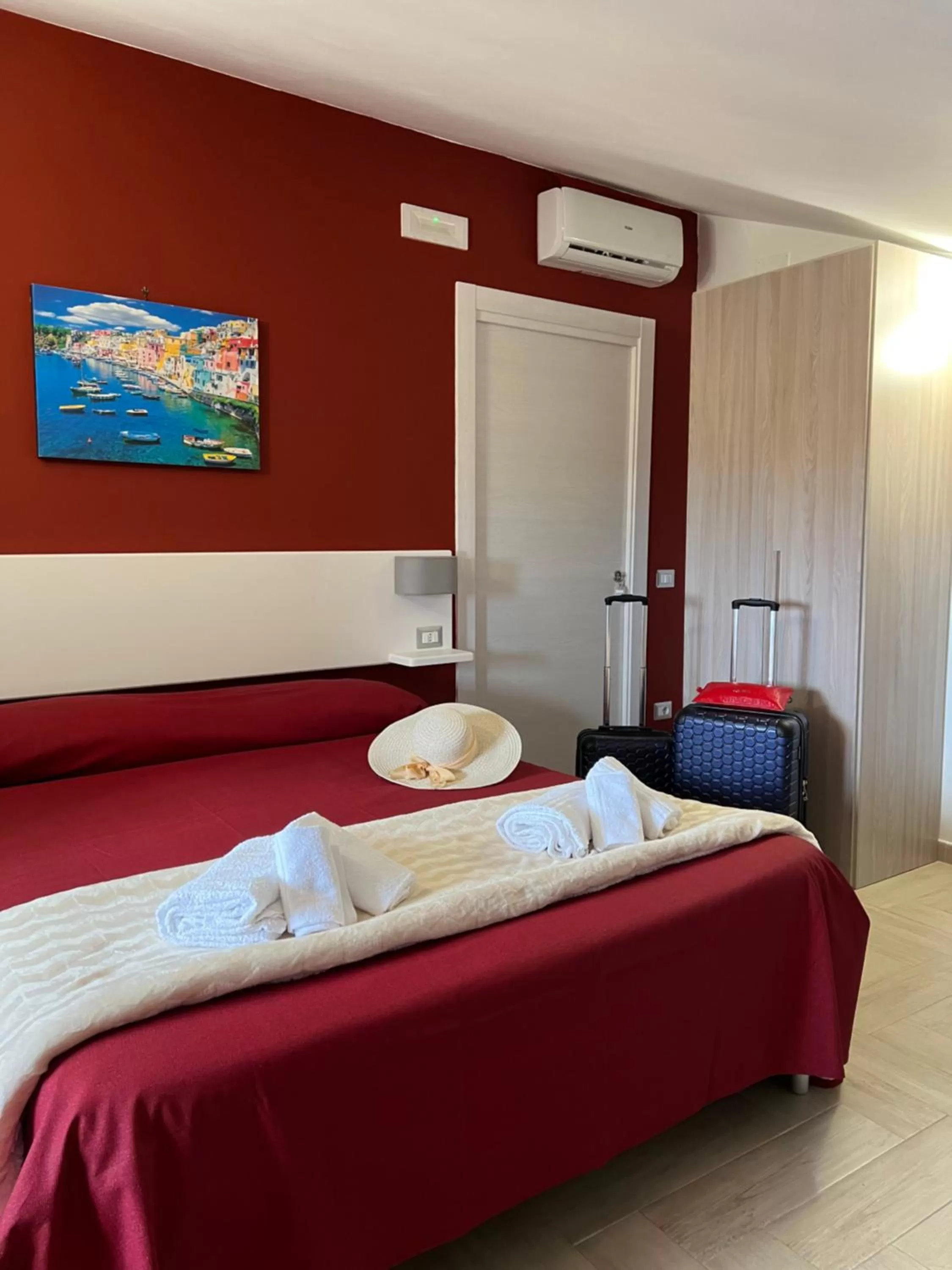 Bed in Il Tempio Di Giove Suite