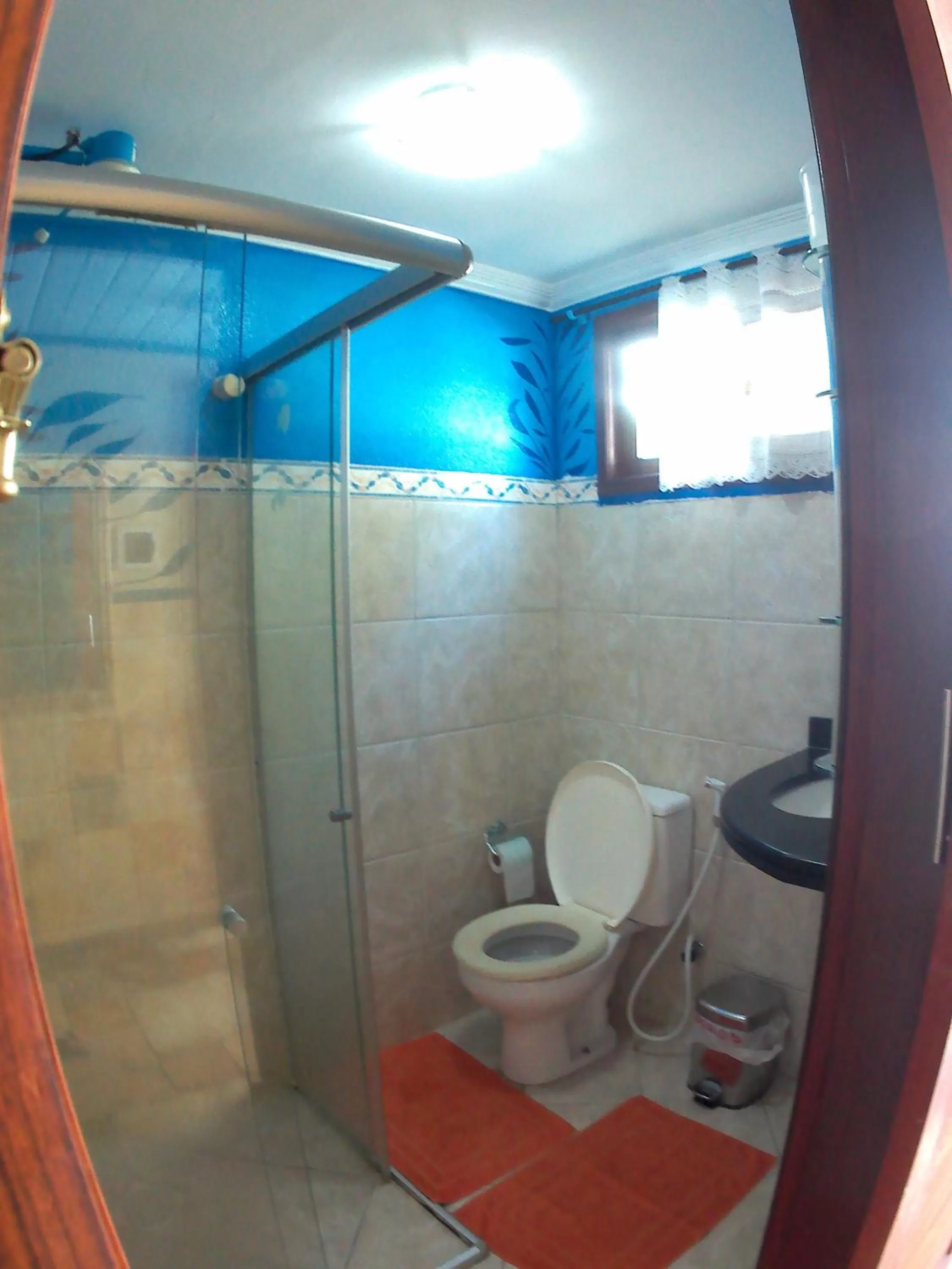 Shower, Bathroom in Bamboo Flat