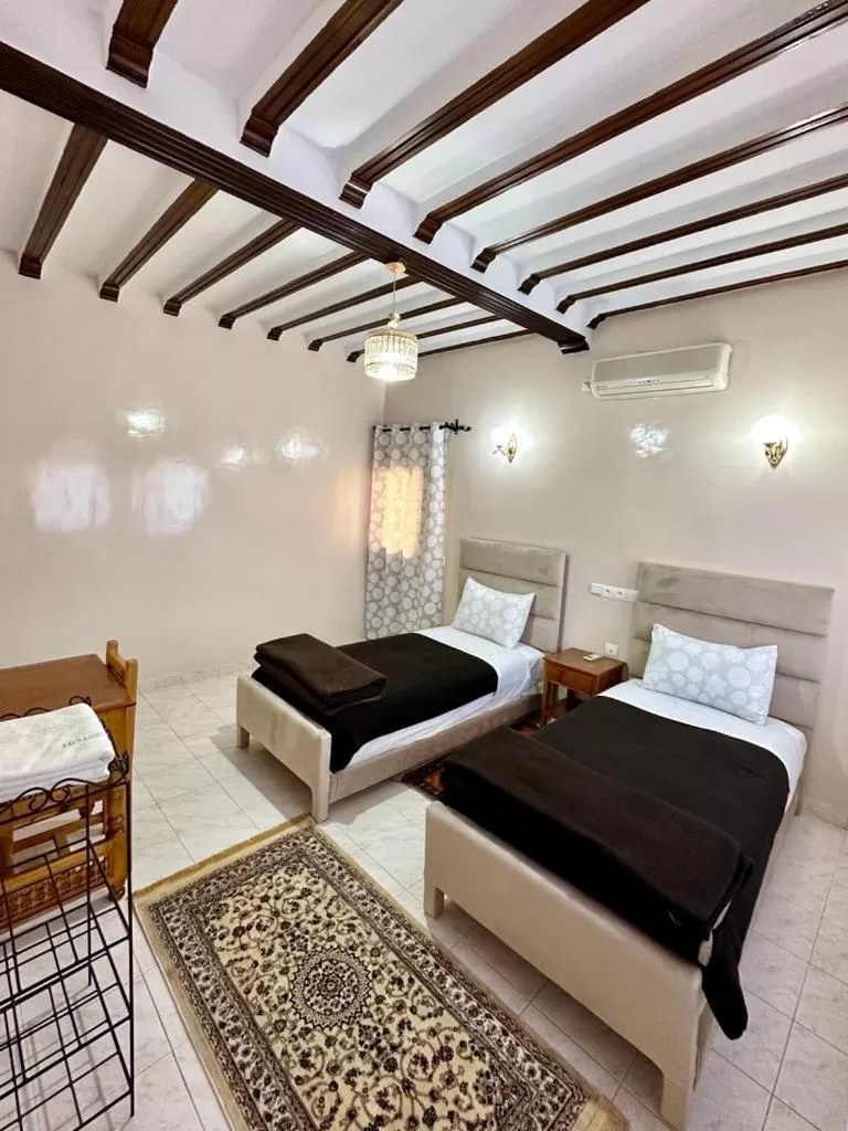 Bed in Hôtel Restaurant Zaghro