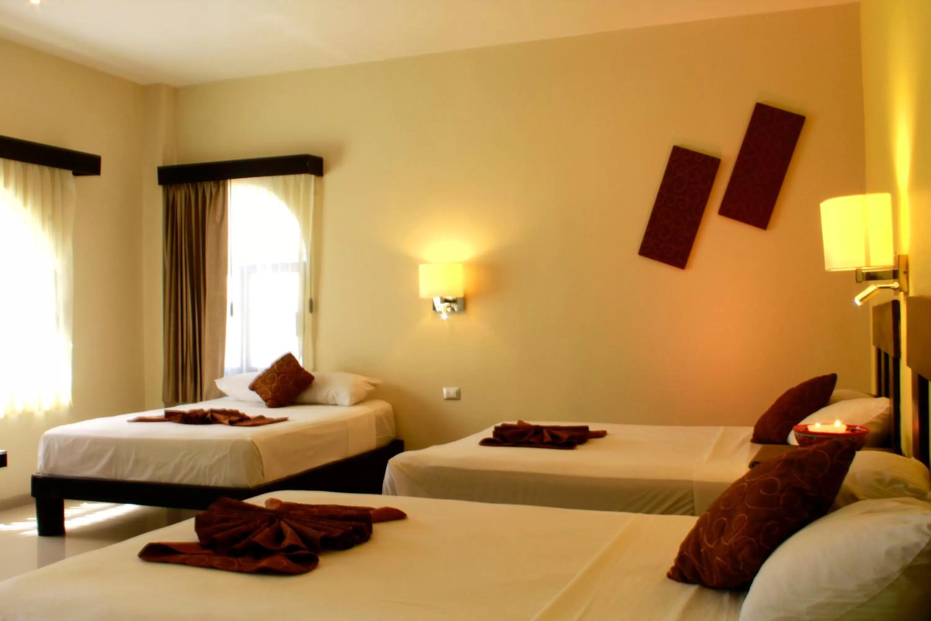 Bed in Hotel Nautilus