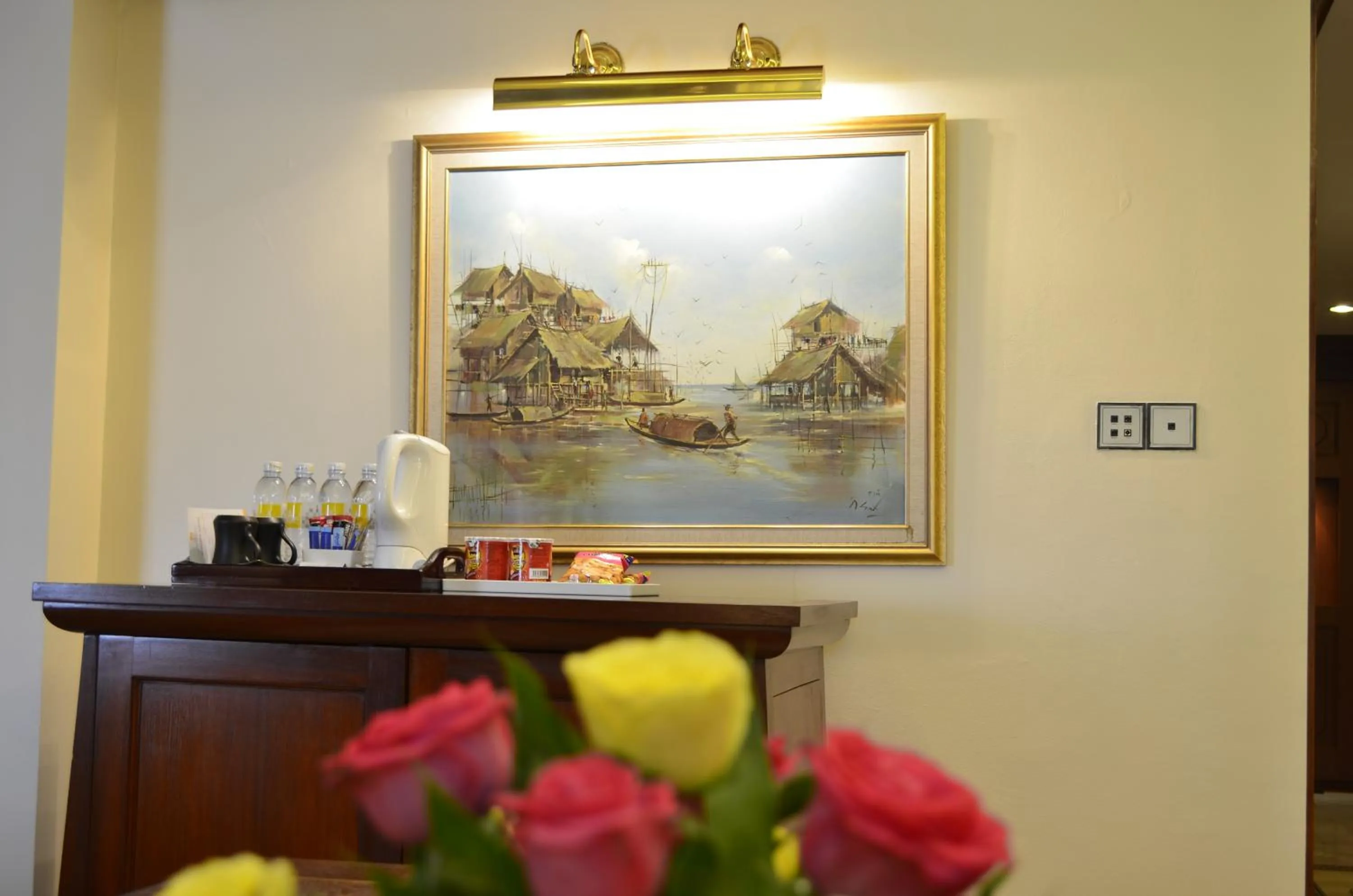Dining area in Hotel Cambodiana
