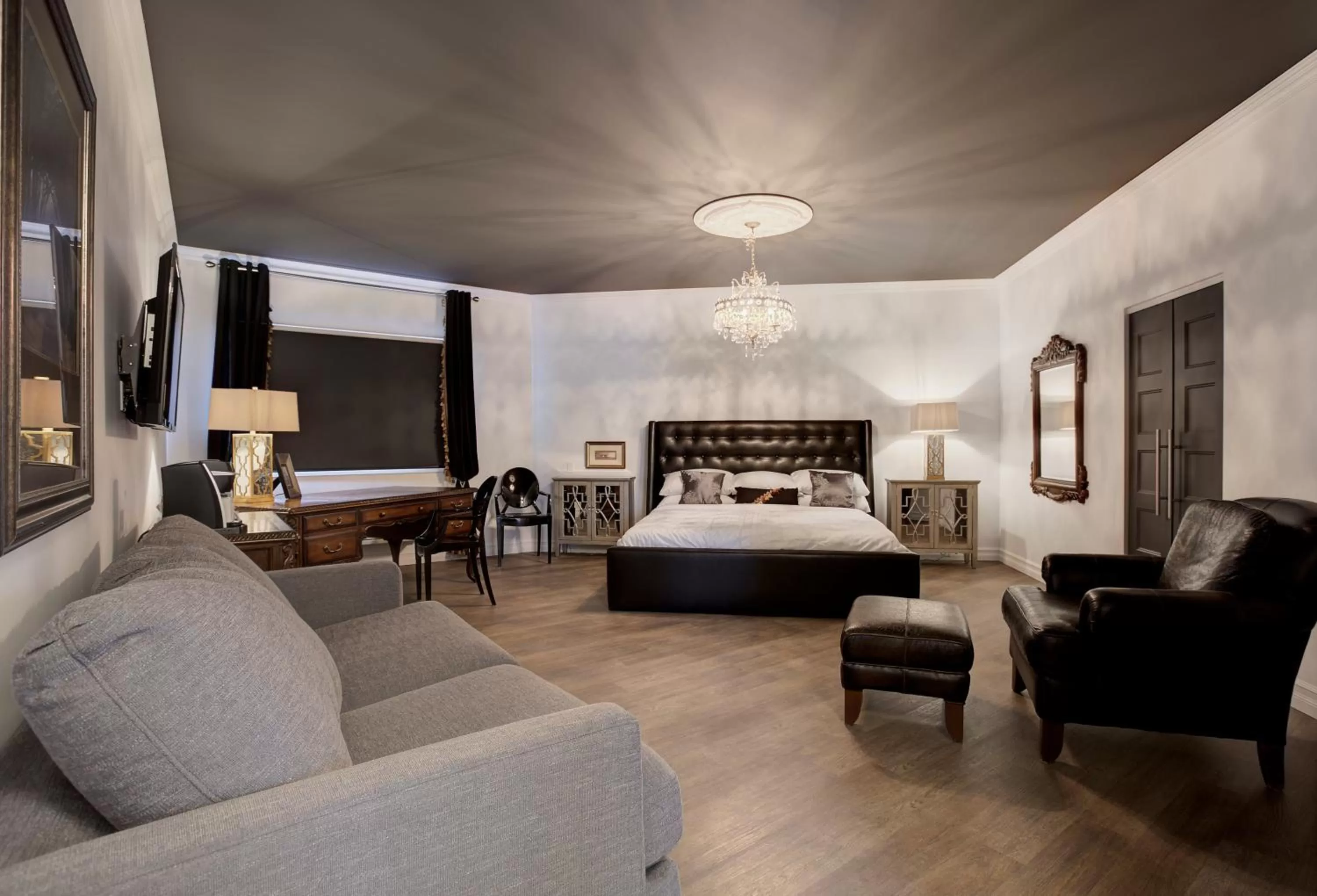 Bed in Hotel Historique et Manoir Route 66