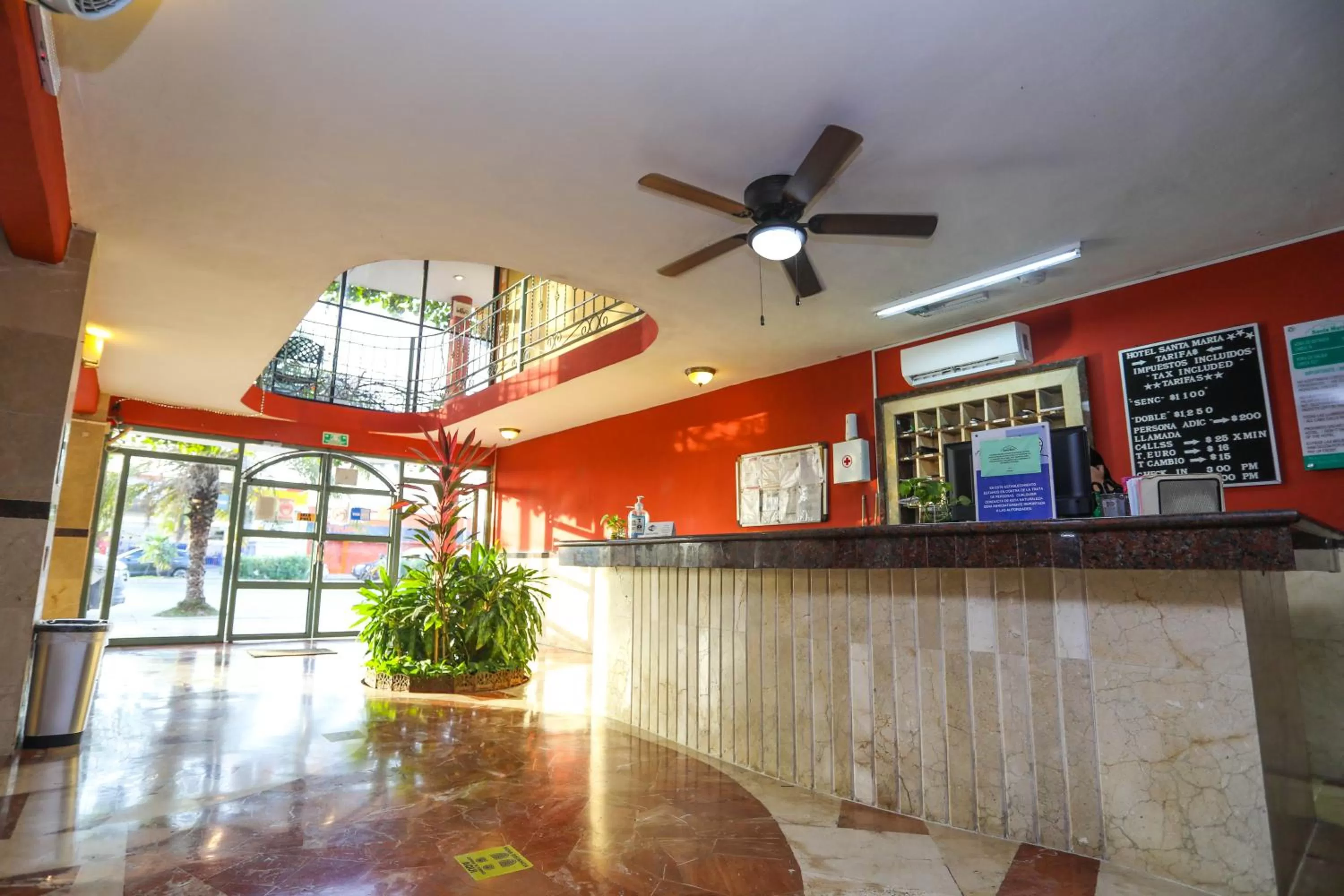 Lobby or reception in Hotel Santa Maria