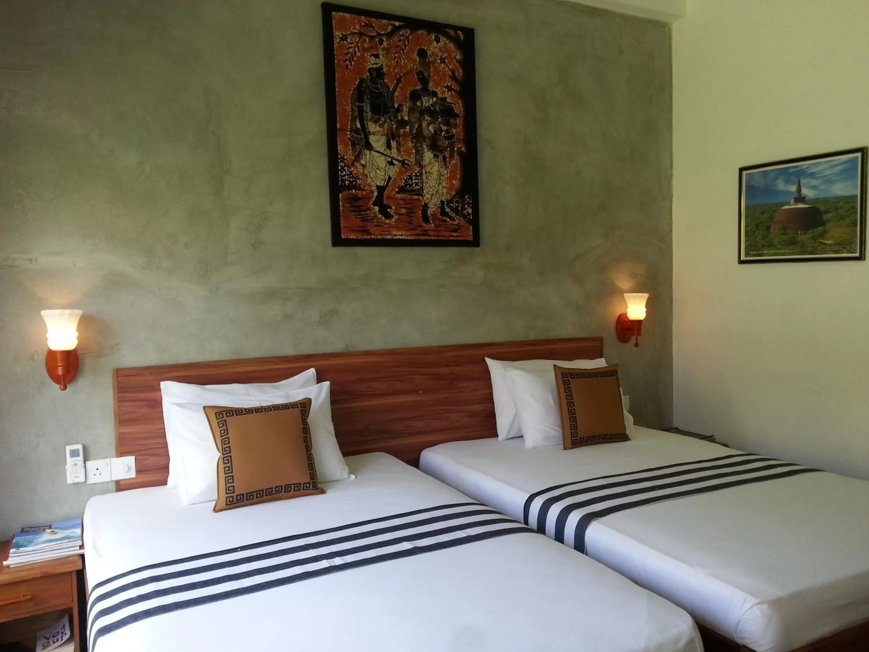 Bed in Green Wood Villa Negombo