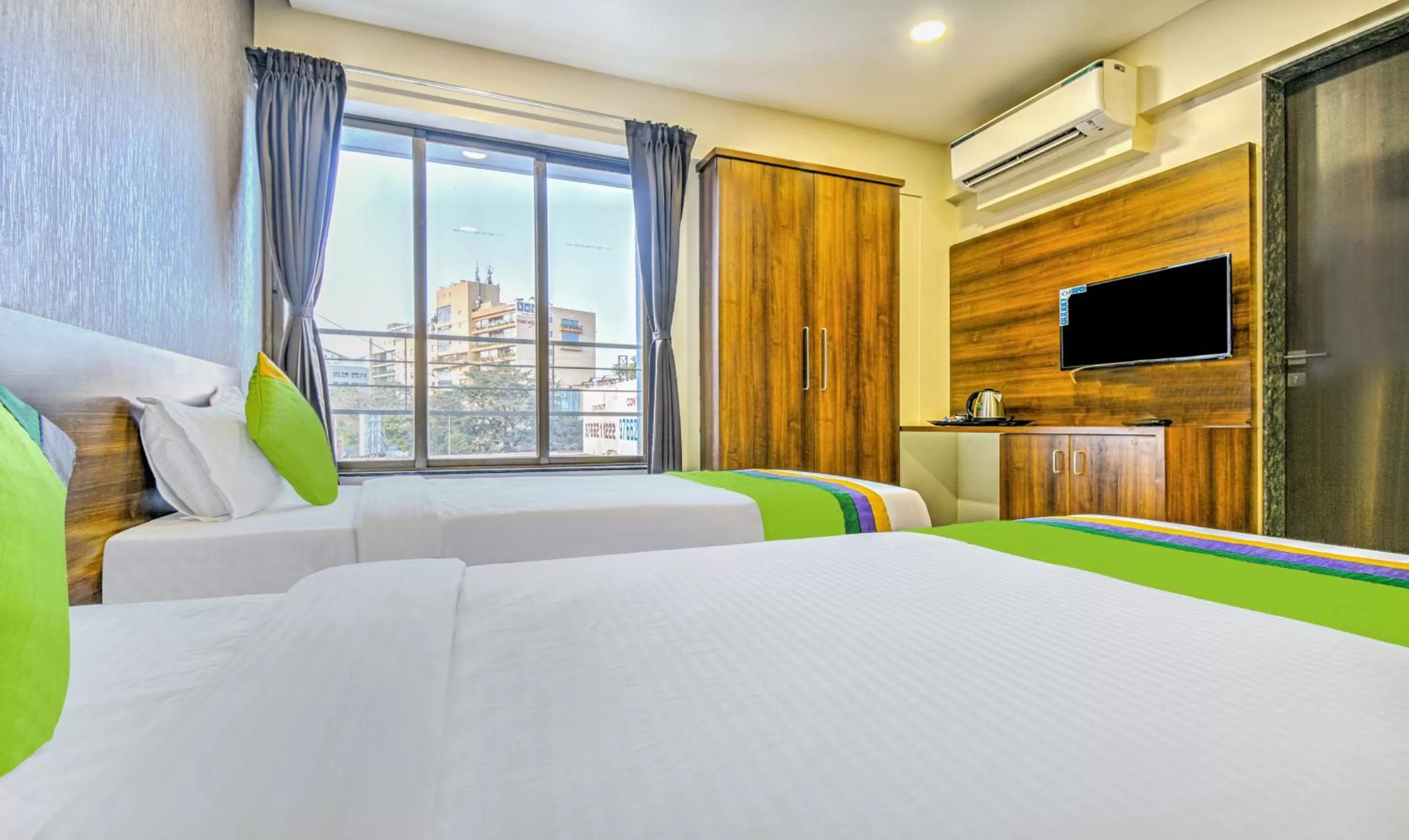 Bedroom, Bed in Treebo Trend Kuber Inn