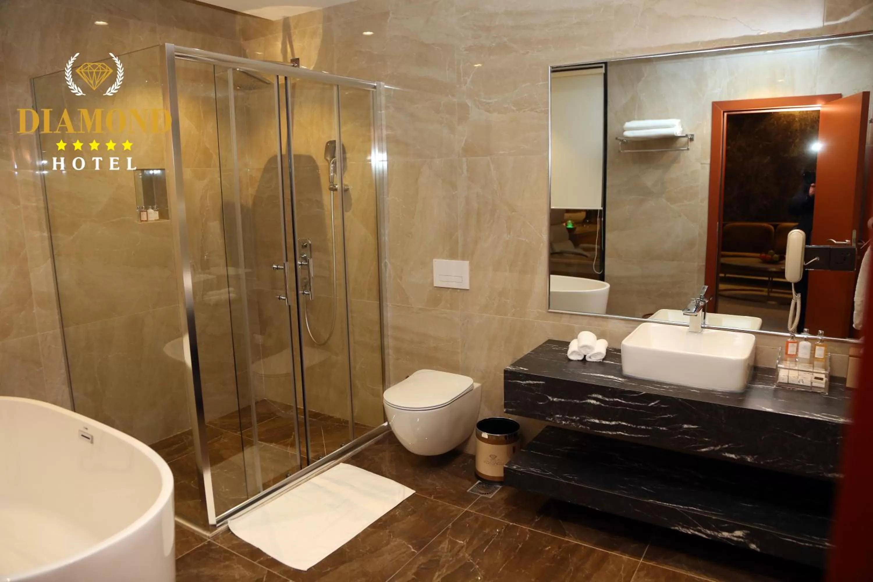 Bathroom in Hotel Diamond Prishtina