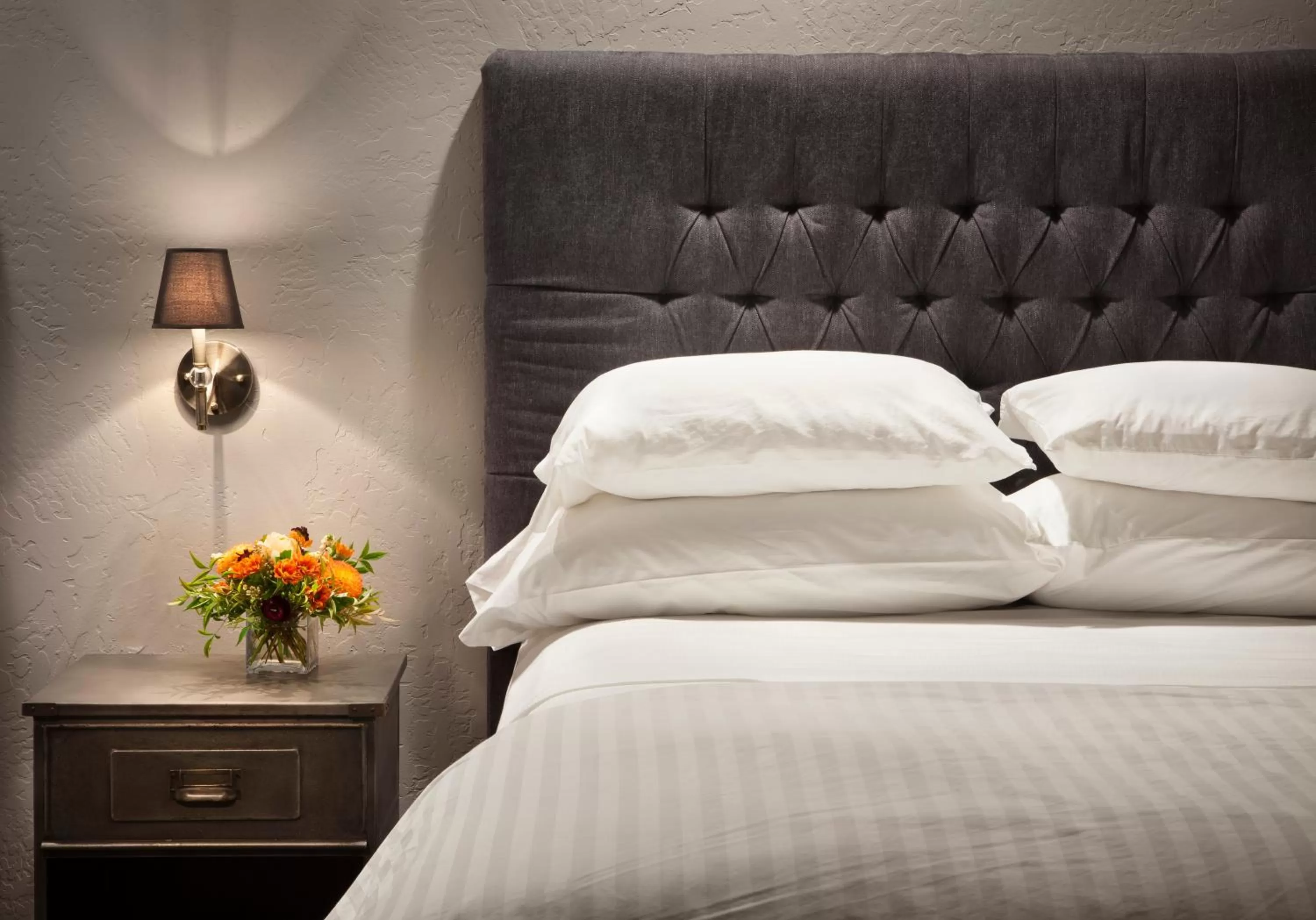 Bed in Firebrand Hotel