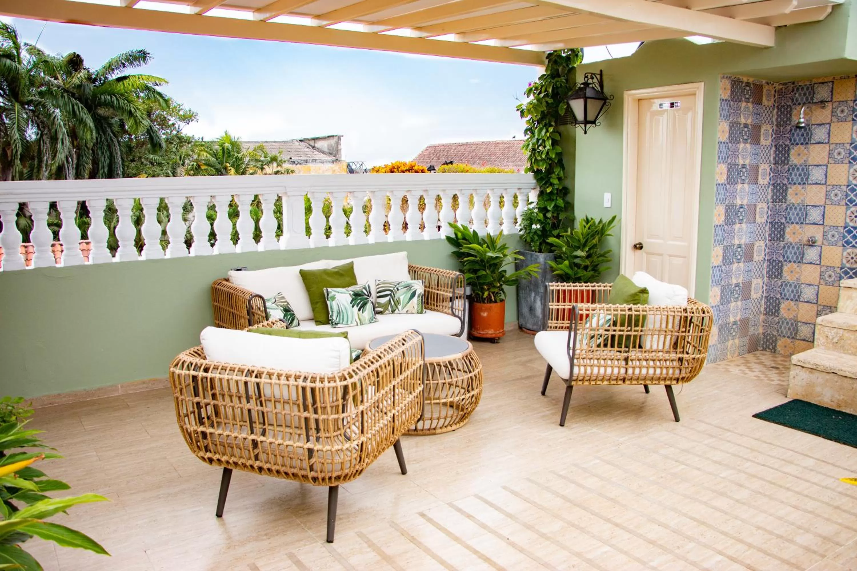 Property building in Hotel Casa La Fe