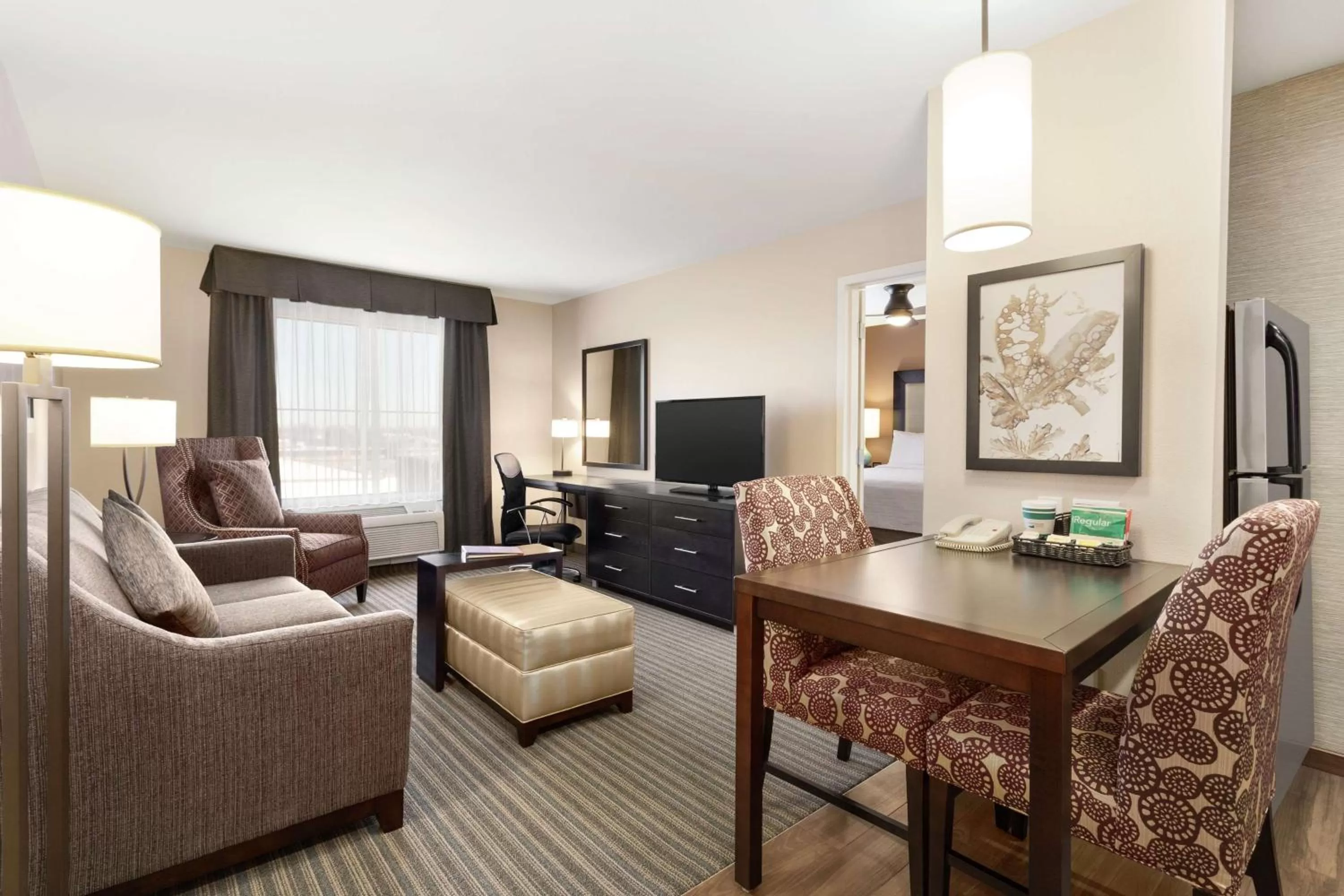 Living room in Homewood Suites by Hilton Fargo