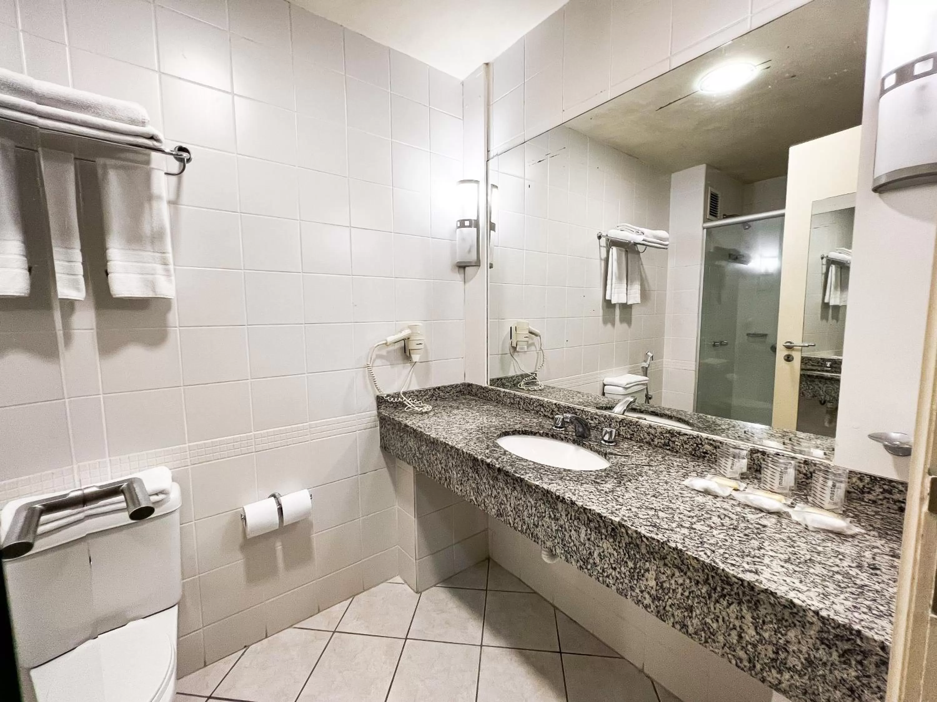 Bathroom in Master Curitiba Hotel - 1,6 km do Estádio Couto Pereira - Show