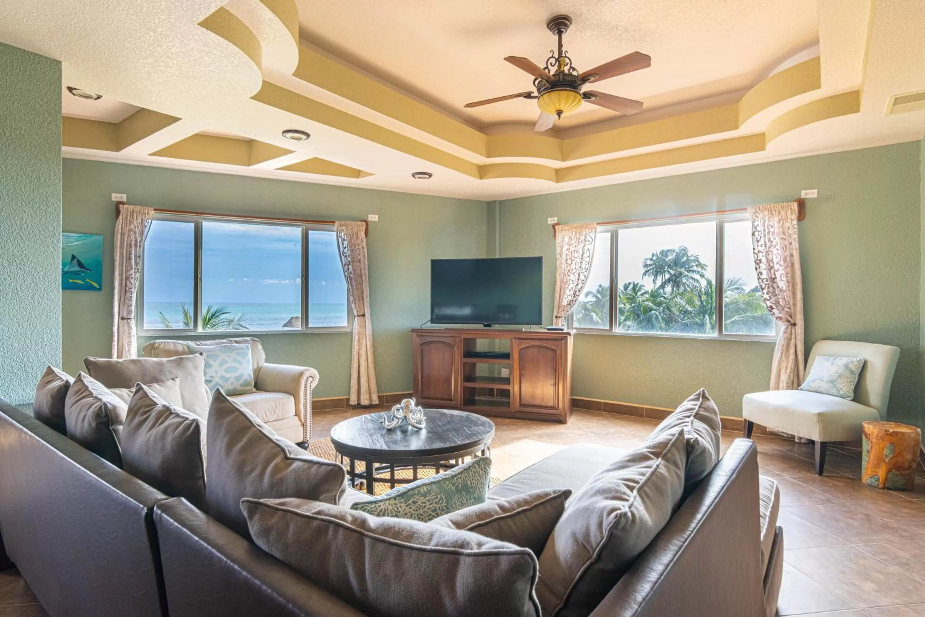 TV and multimedia, Seating Area in Lighthouse Beach Villas