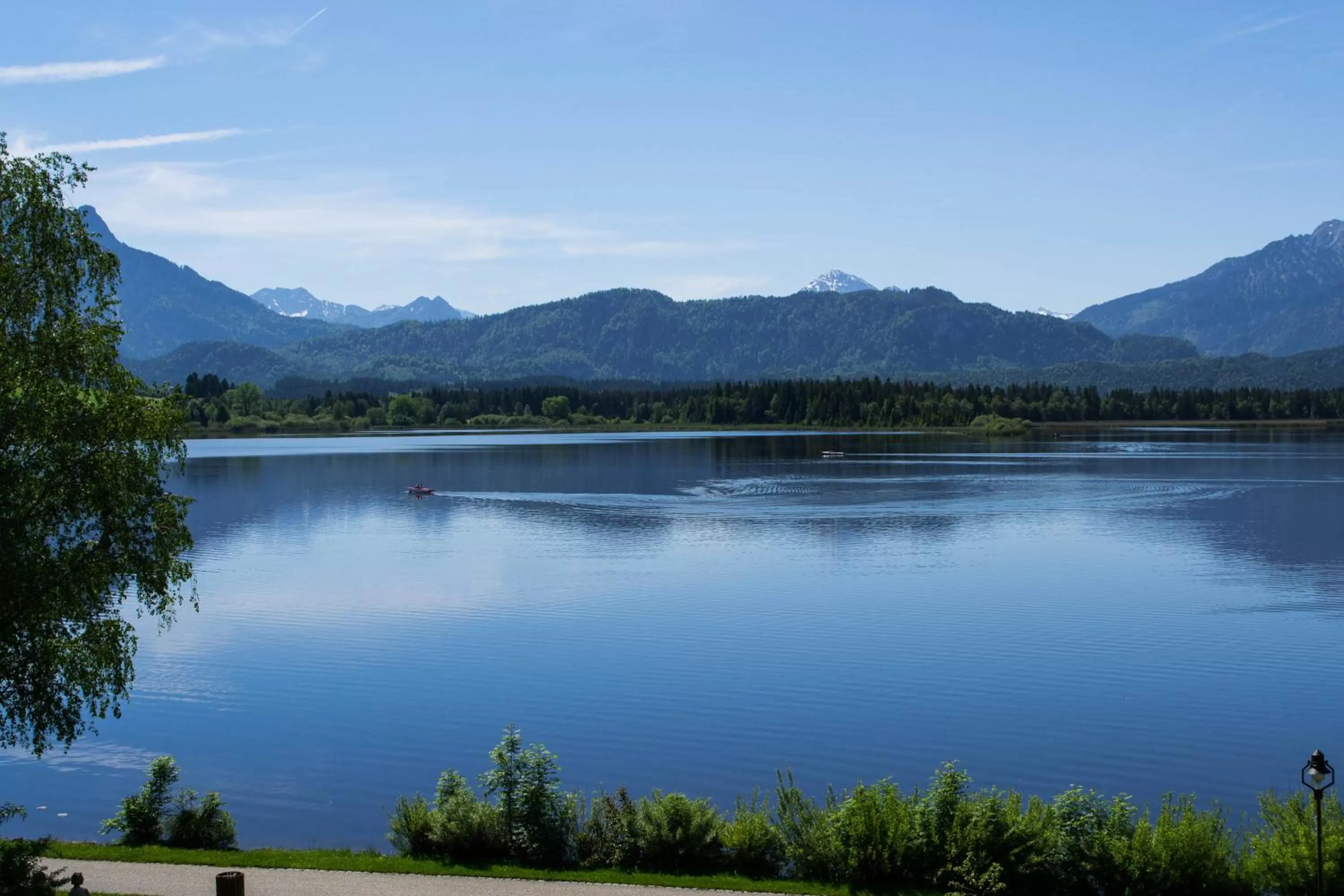 View (from property/room), Mountain View in Residenz Hopfensee