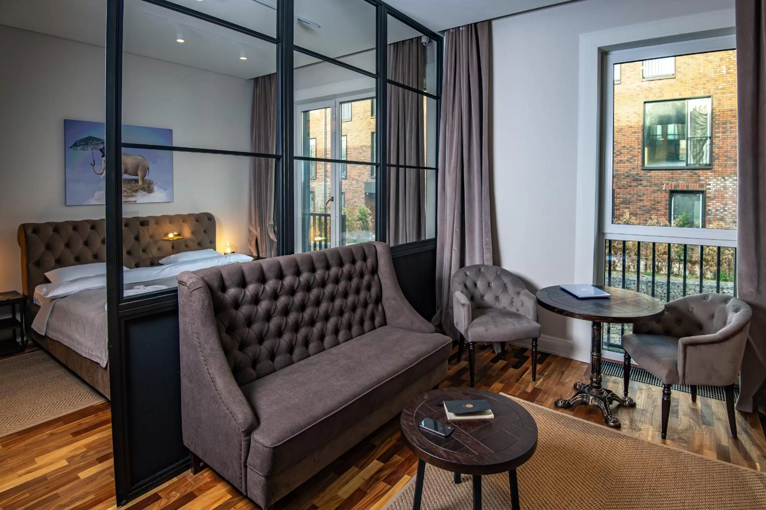 Seating Area in Warm House Apart Hotel