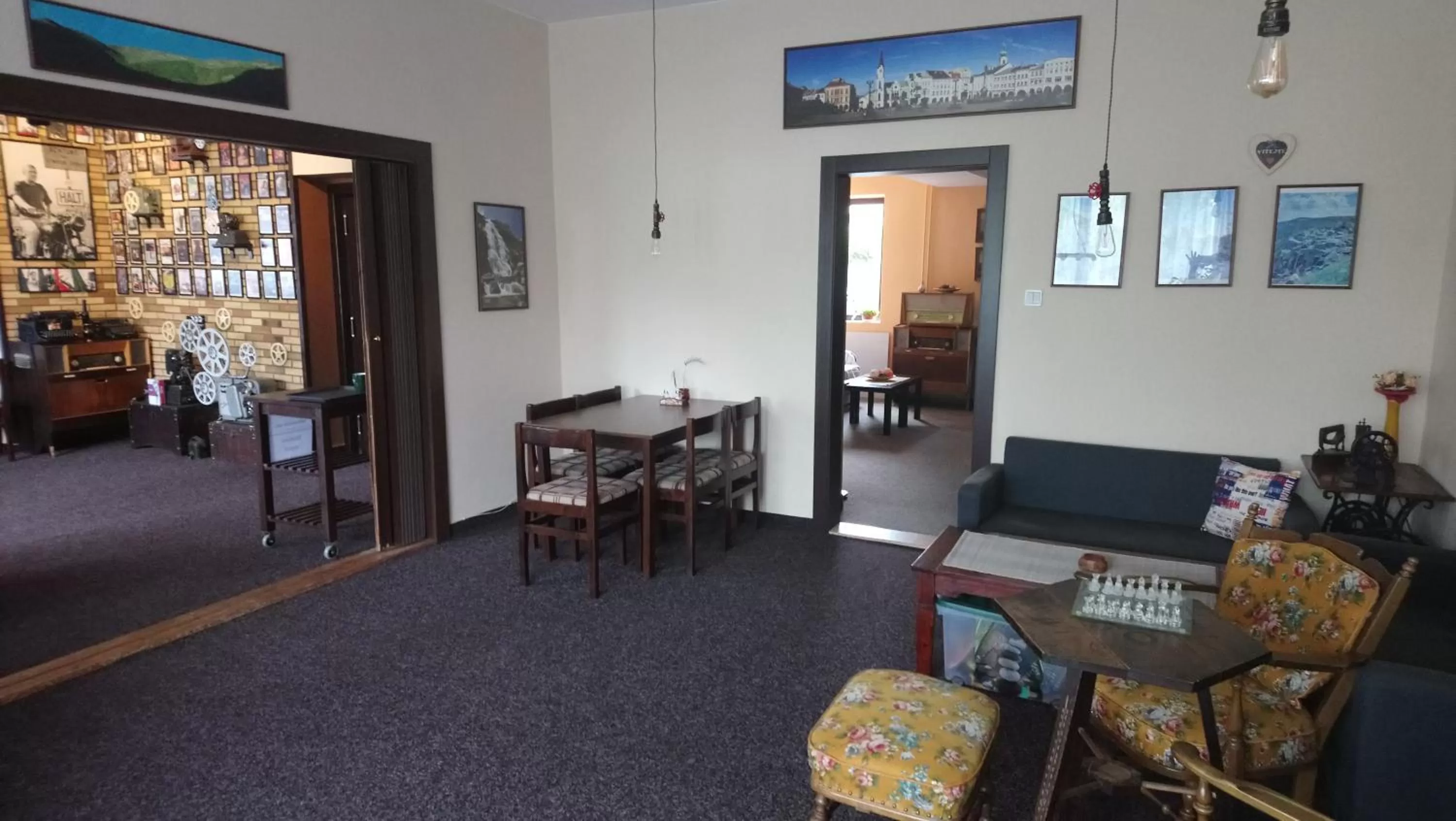 Communal lounge/ TV room, Dining Area in Hotel Alfa