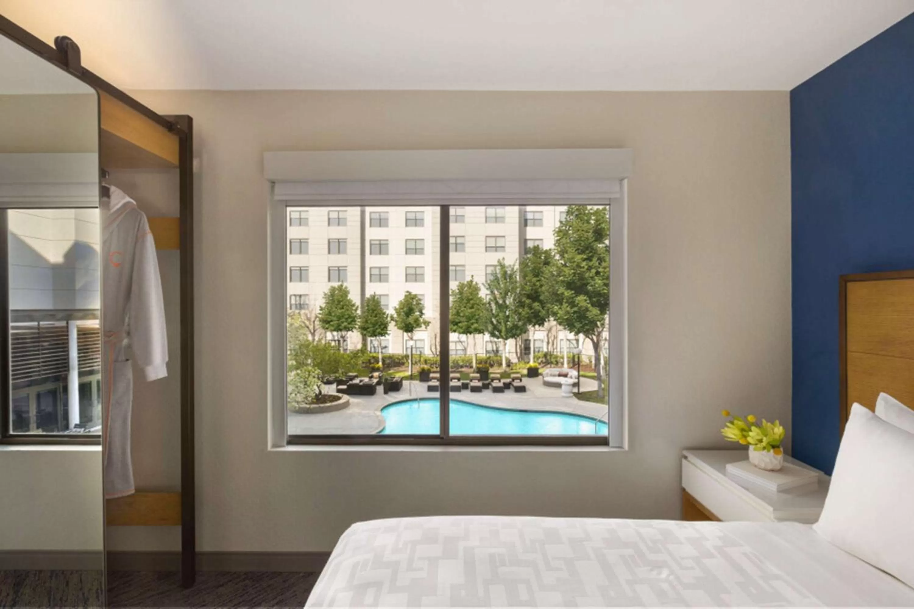 Photo of the whole room, Bed in Hyatt Centric Santa Clara Silicon Valley