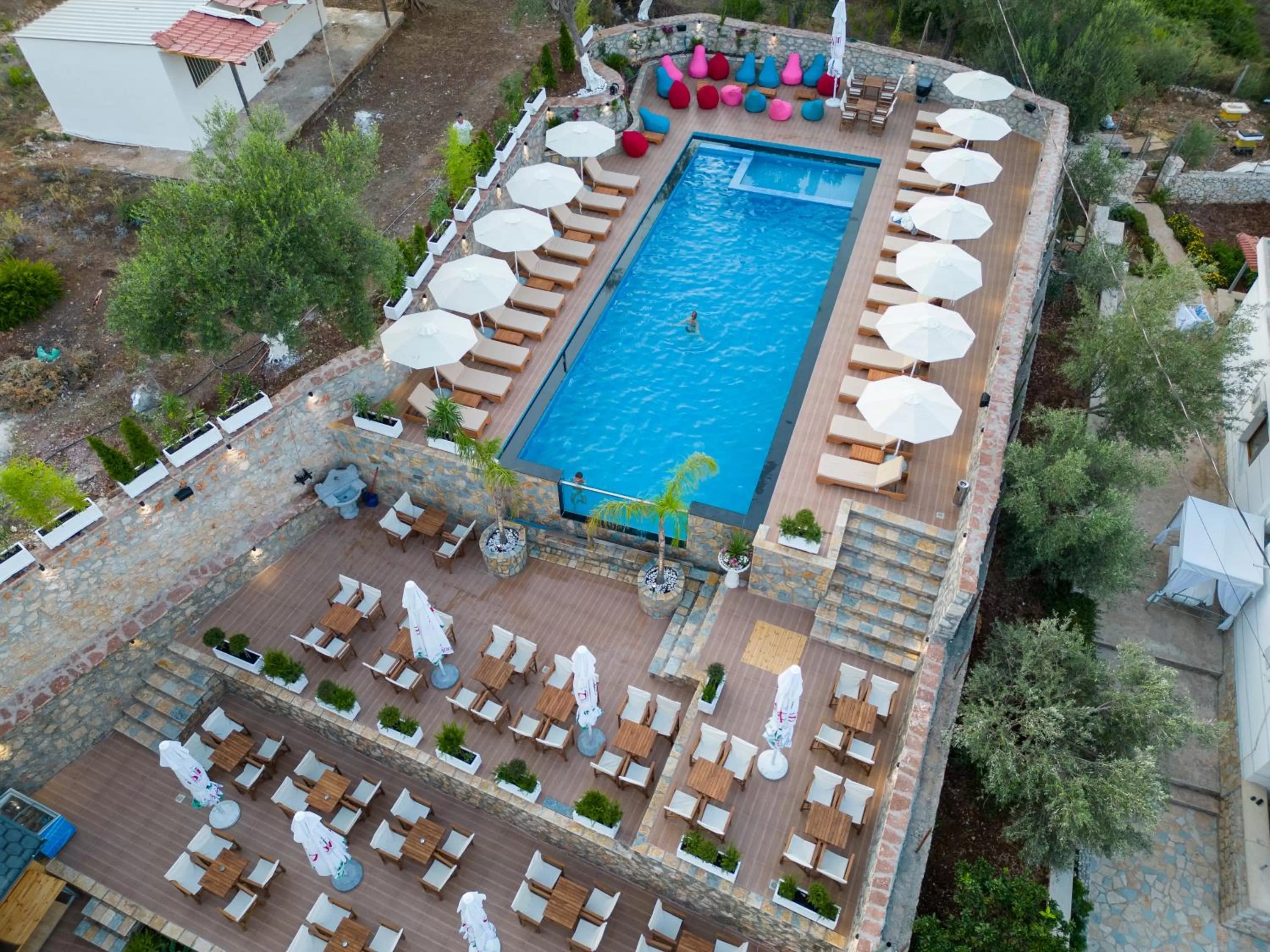 Bird's eye view, Bird's-eye View in Hotel Memaj