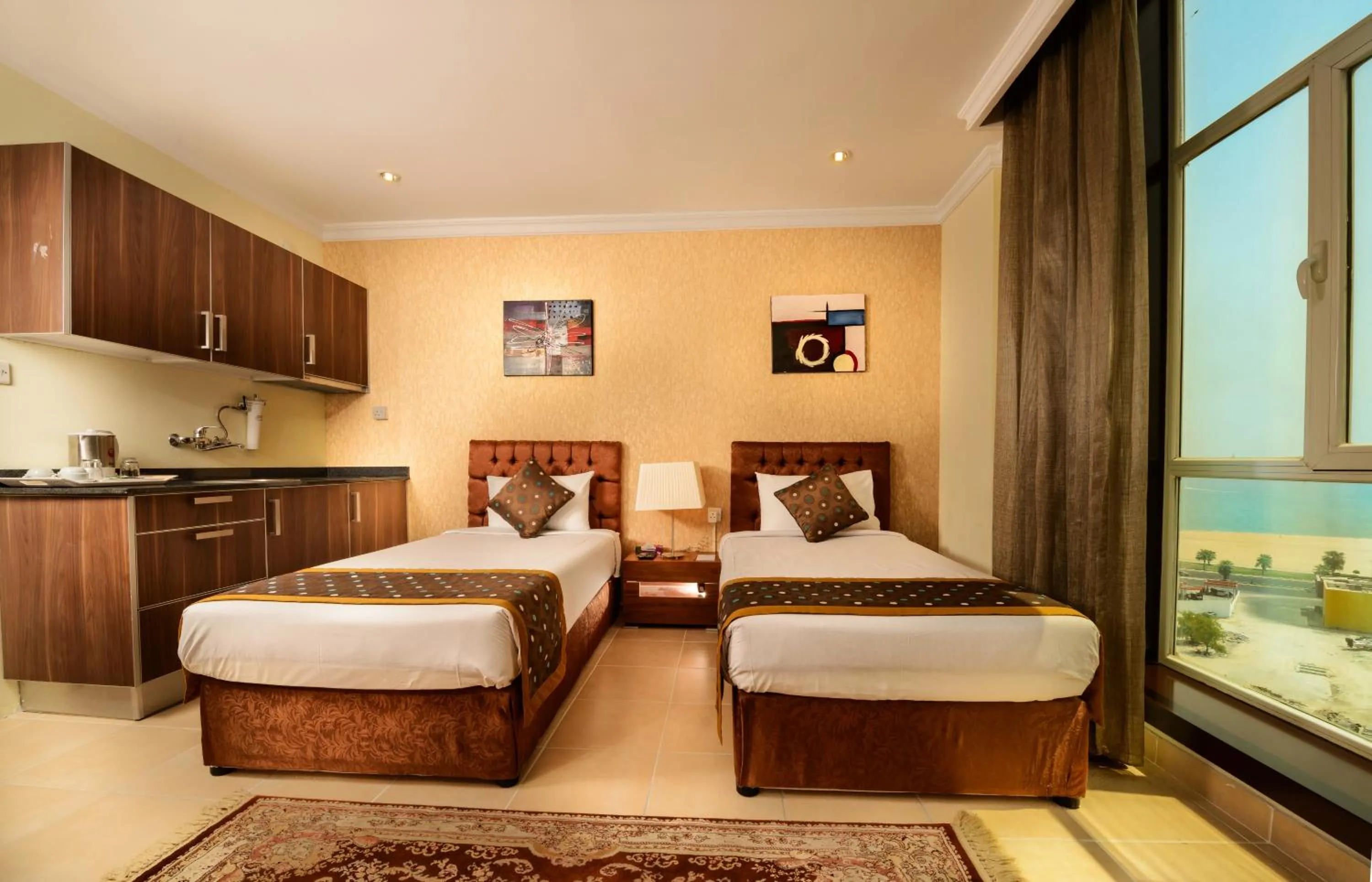 Bed in Bravo Royal Hotel Suites