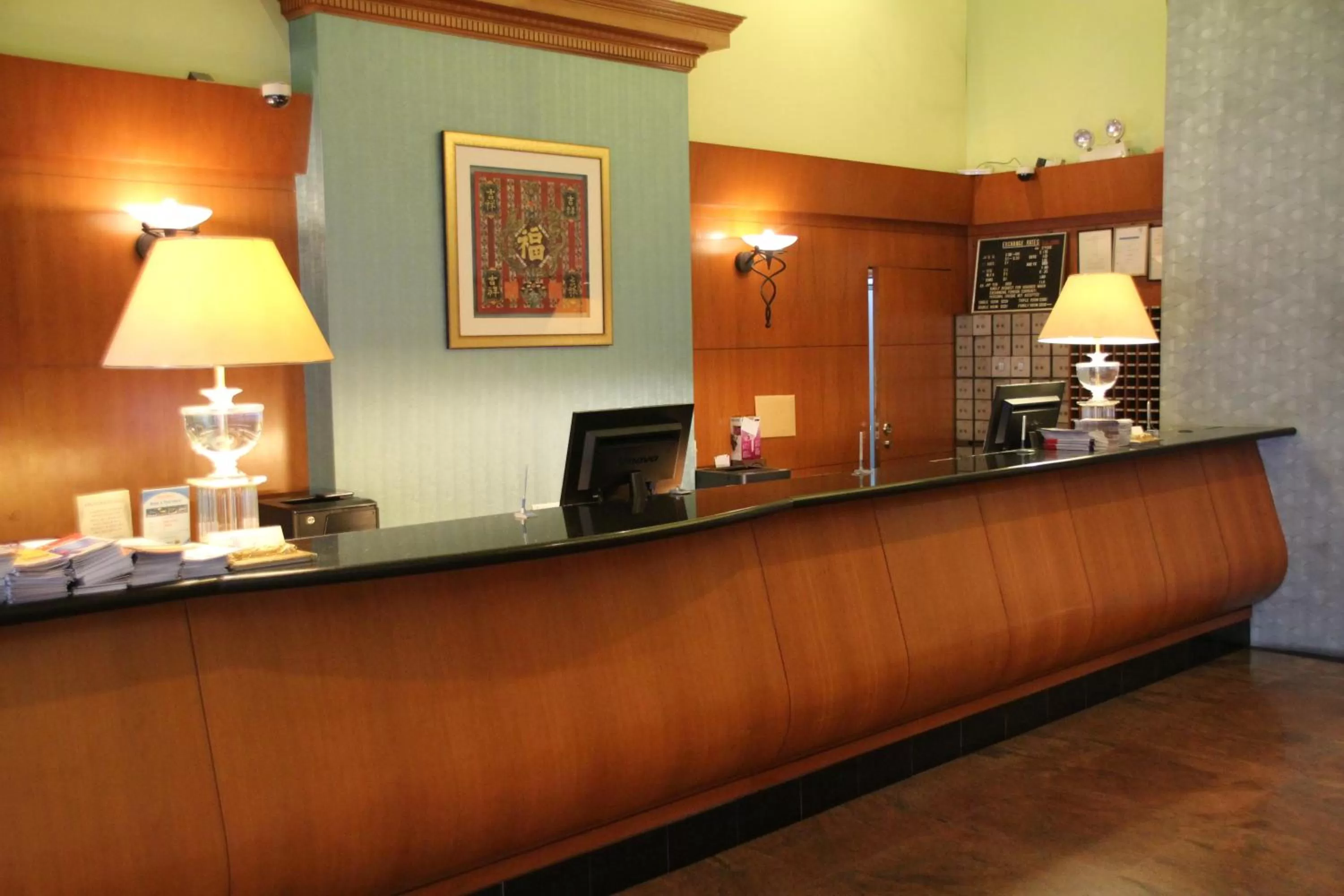 Lobby or reception in Strand Hotel
