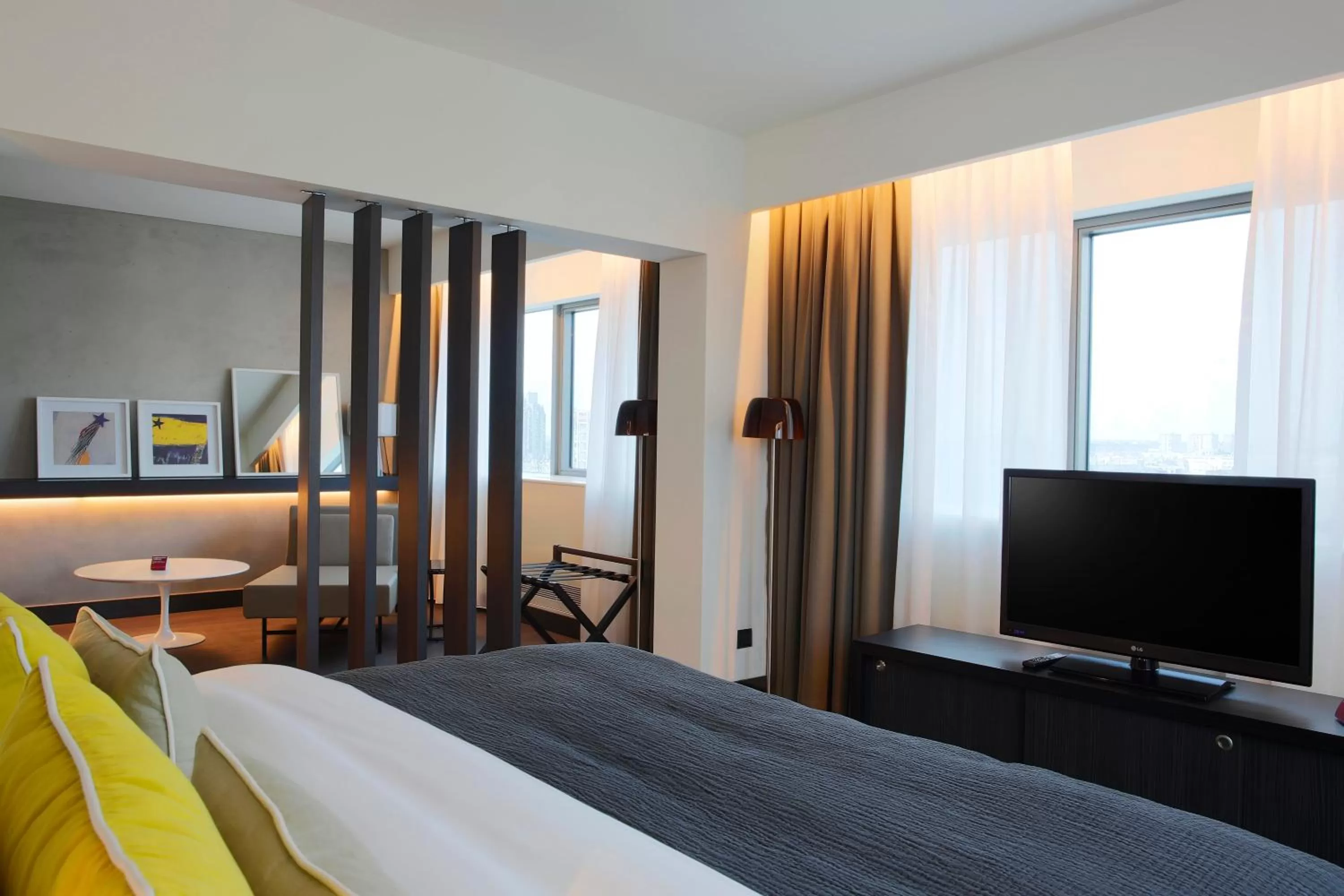 Bedroom, Bed in Crowne Plaza Belgrade by IHG